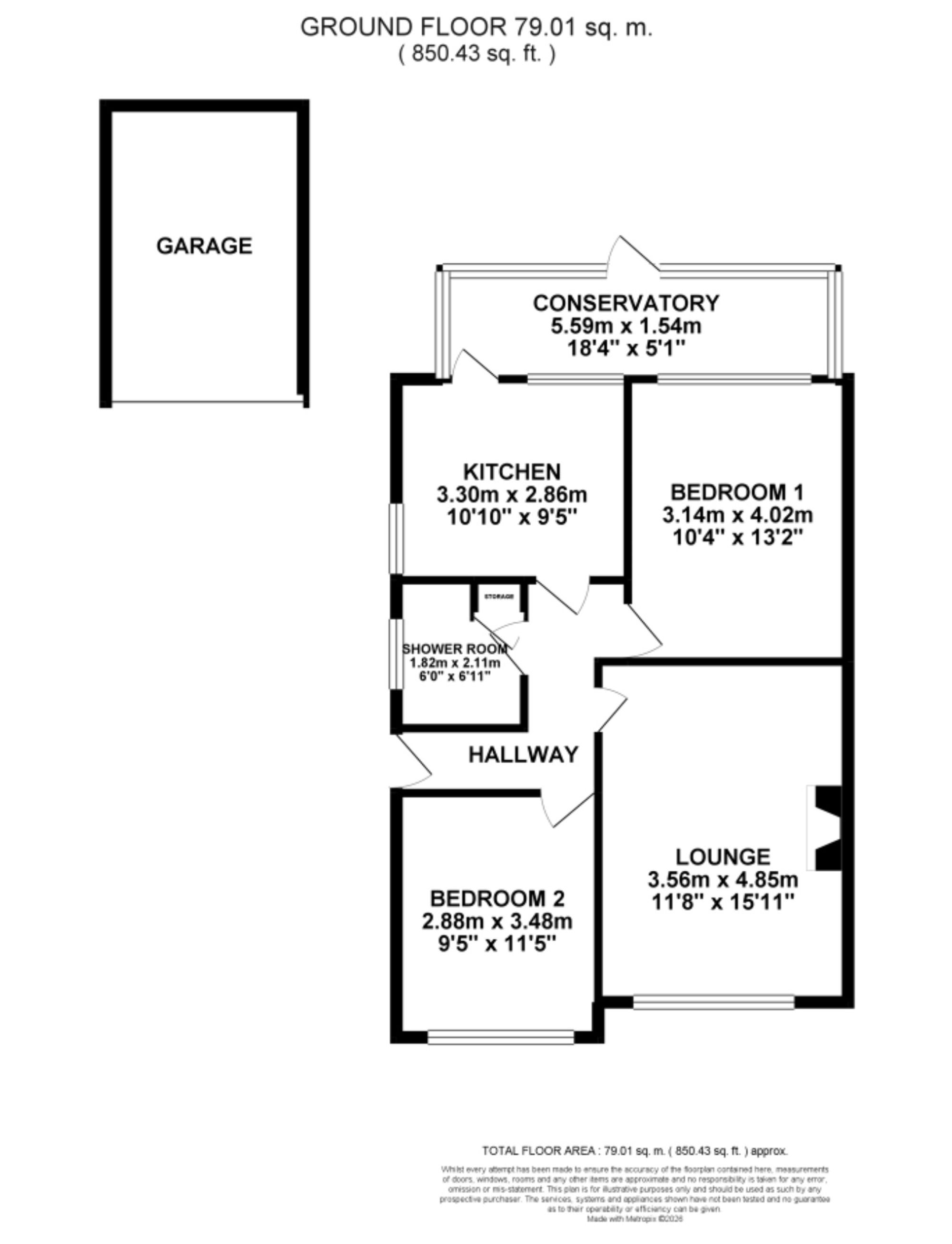 5 Ferndale Close, Stoke-On-Trent floorplan
