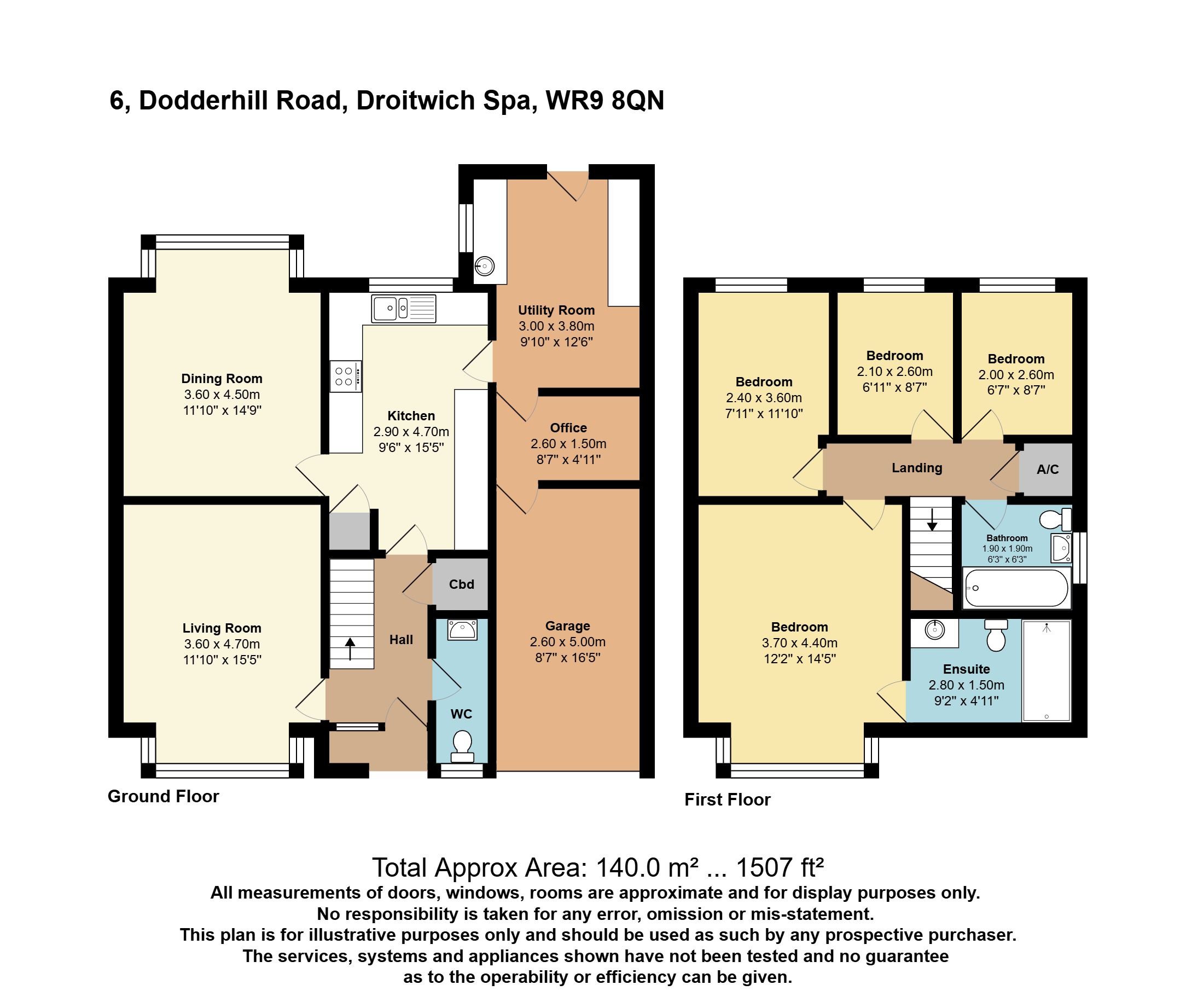 6, Dodderhill Road, Worcestershire floorplan