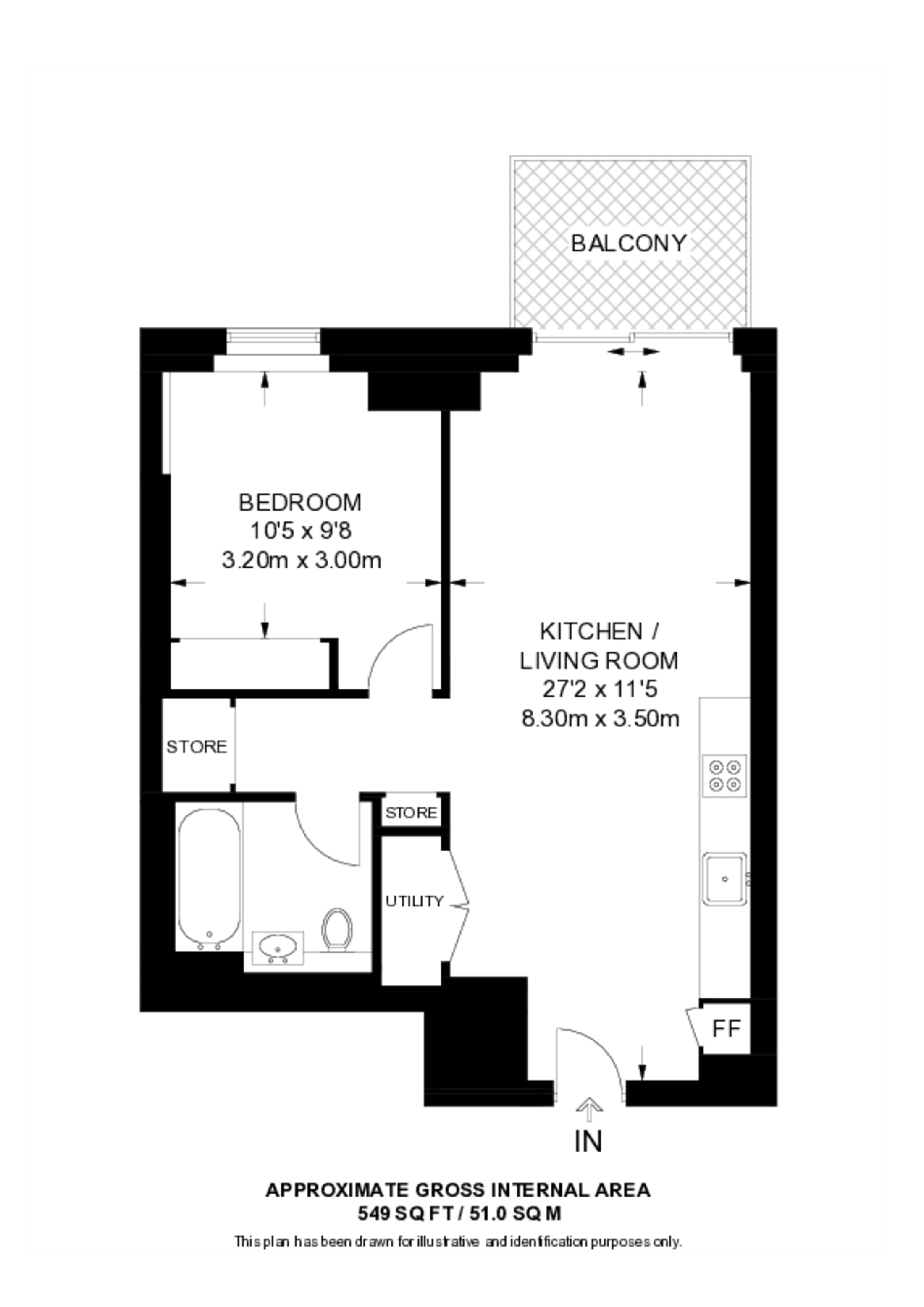 Heart of Hale Lane, Tottenham floorplan