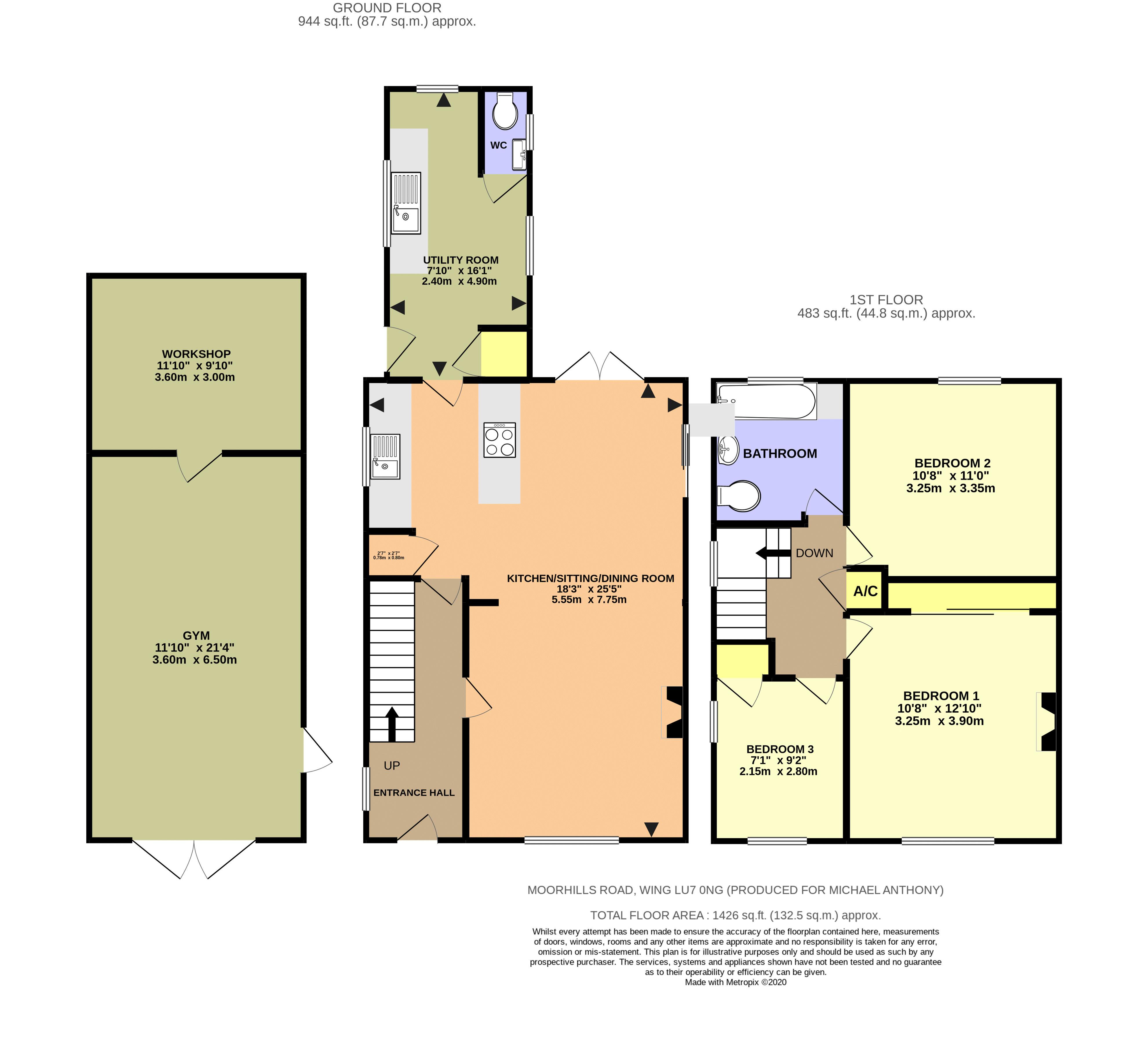 9, Moorhills Road, Leighton Buzzard floorplan