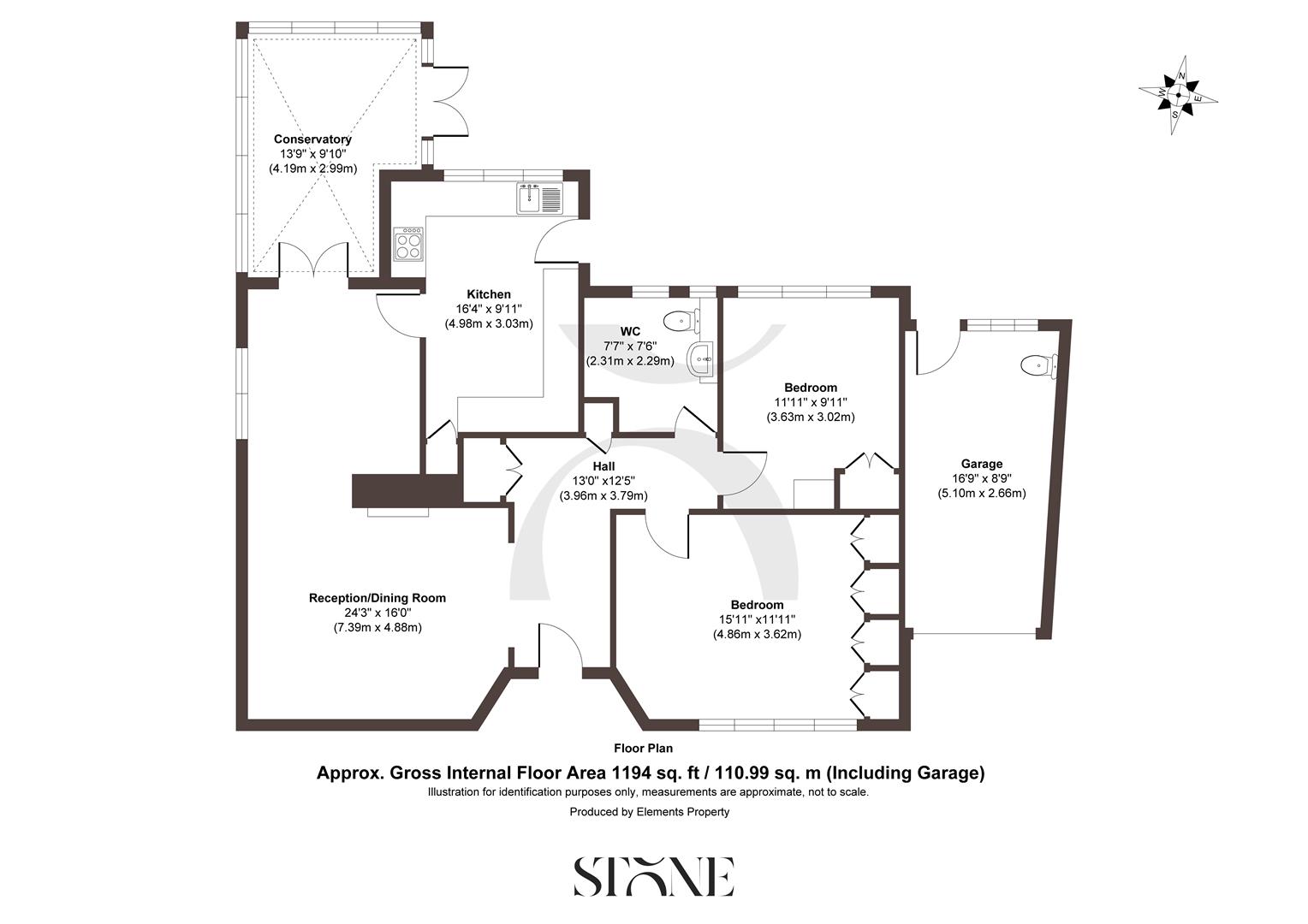 75, Wray Park Road, Reigate floorplan