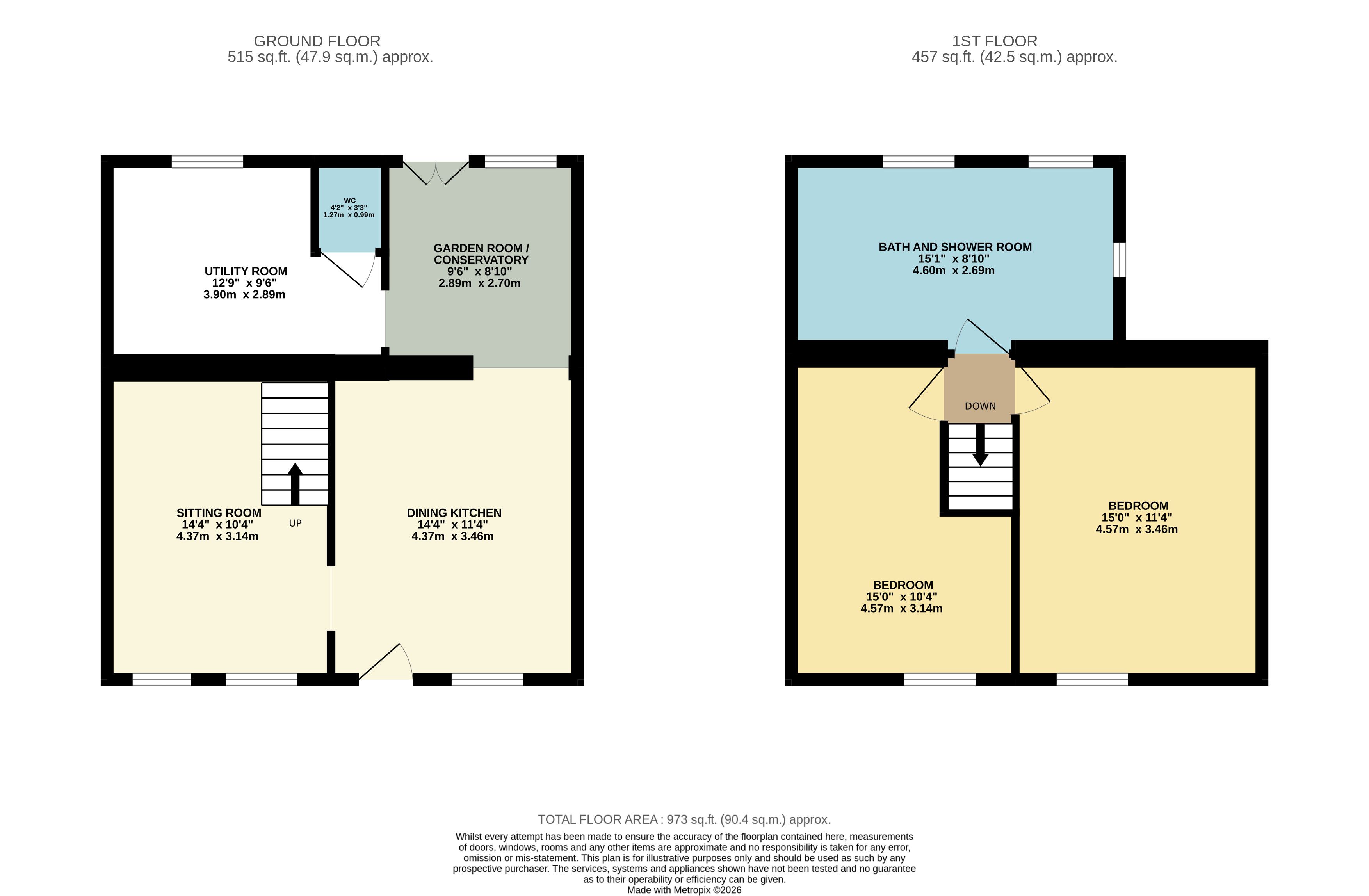 The Croft, East Bank, Winster floorplan