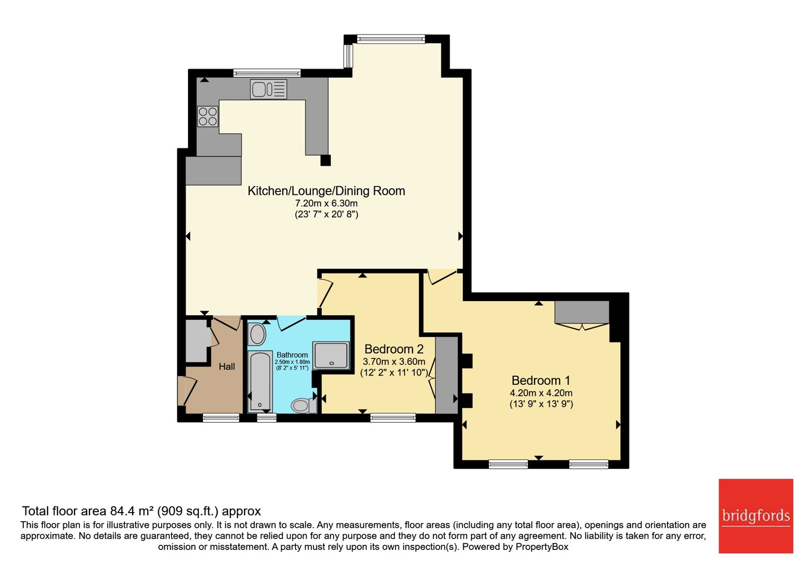 Apartment 7, Chinley Lodge, 1, Green Lane, High Peak floorplan