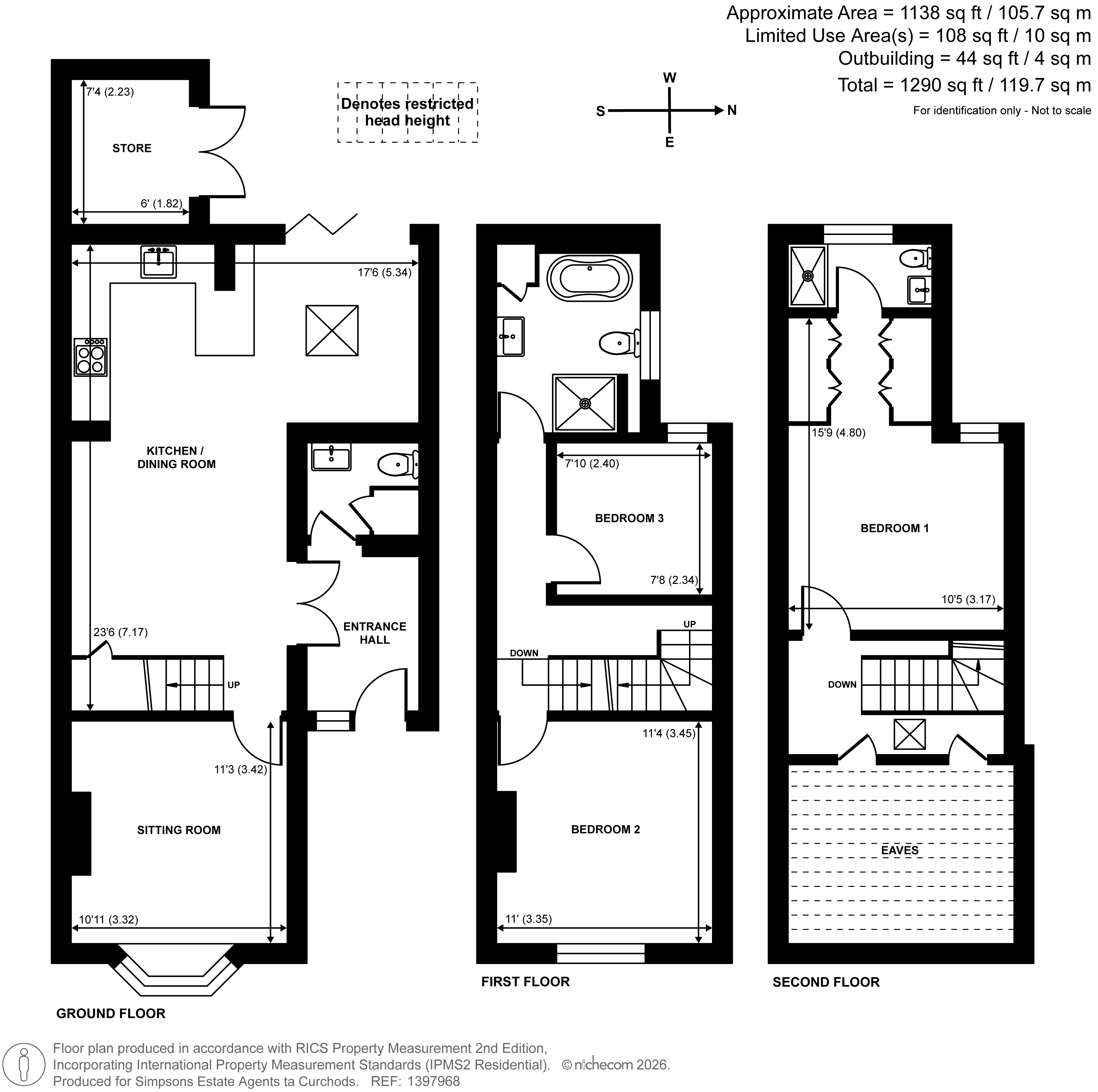 22, Weston Road, Thames Ditton floorplan