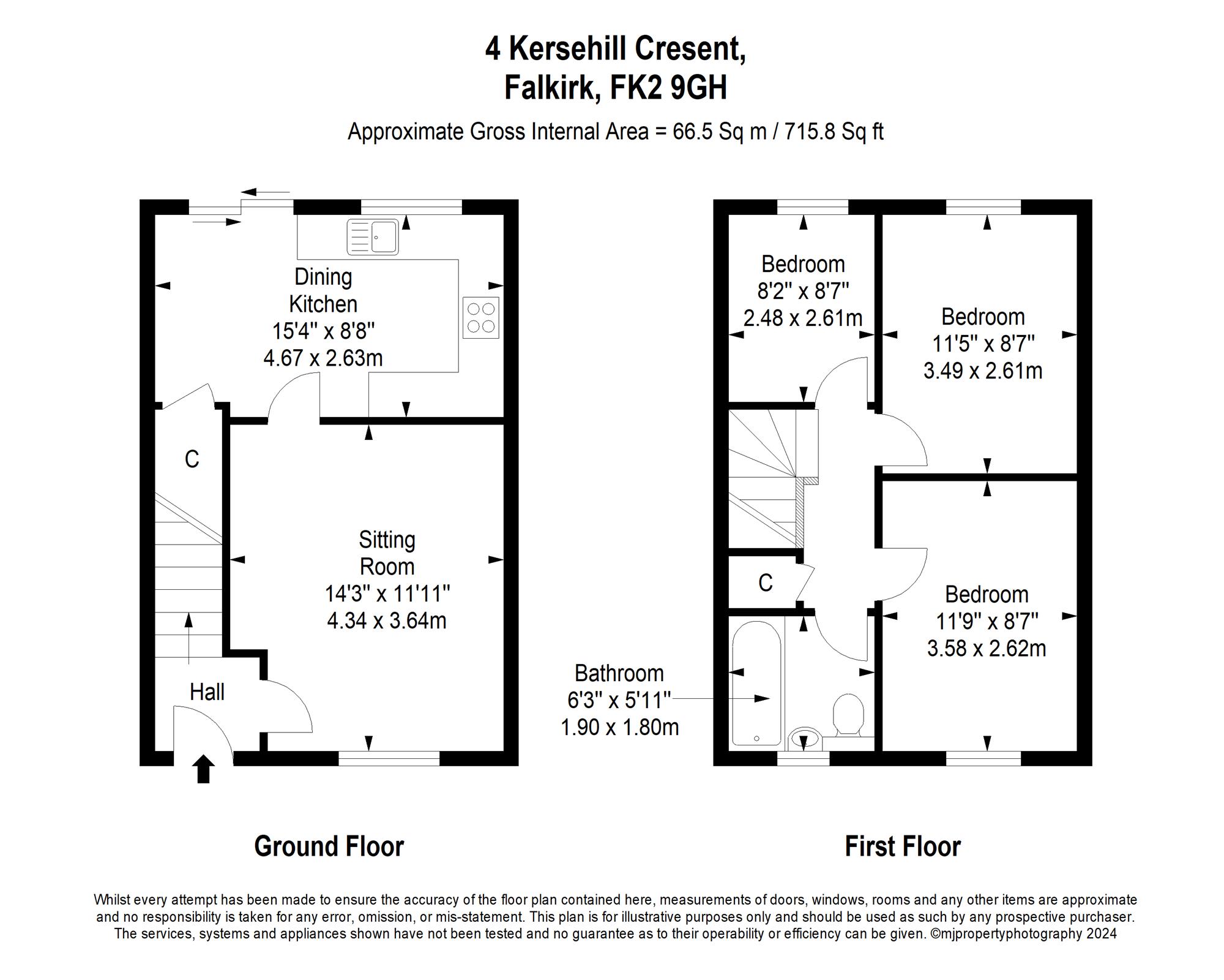 3 bed semidetached house for sale in Kersehill Crescent, Falkirk FK2