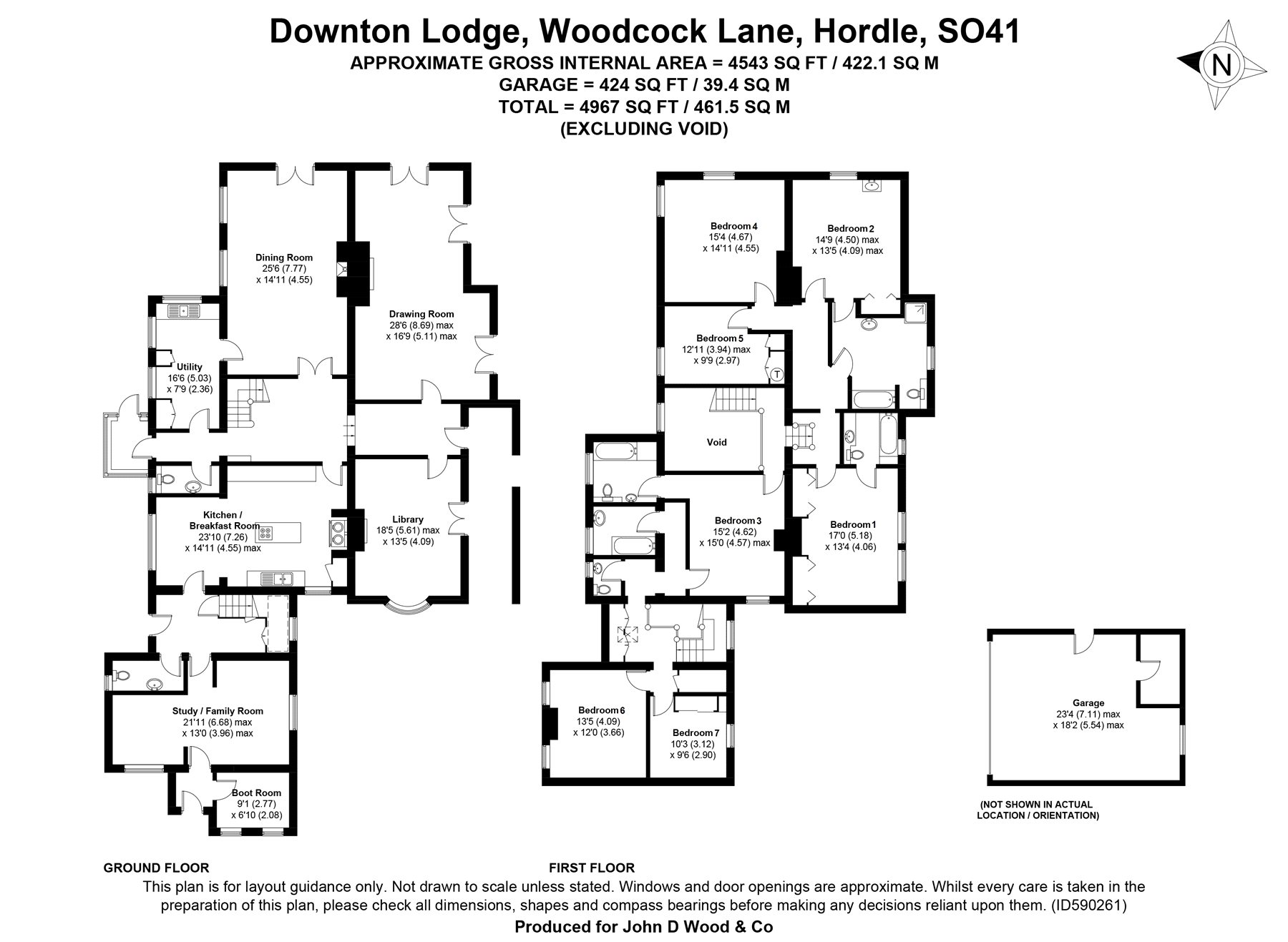 Woodcock Lane, Hordle, Lymington, Hampshire SO41, 7 bedroom detached