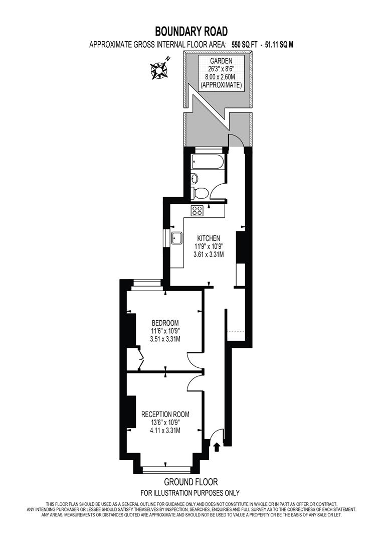 Boundary Road, Colliers Wood, London SW19, 1 bedroom for