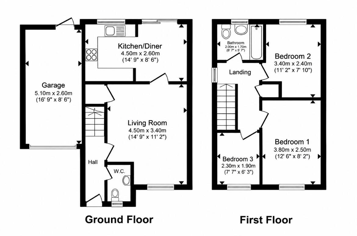 Campion Close, North Walsham floorplan