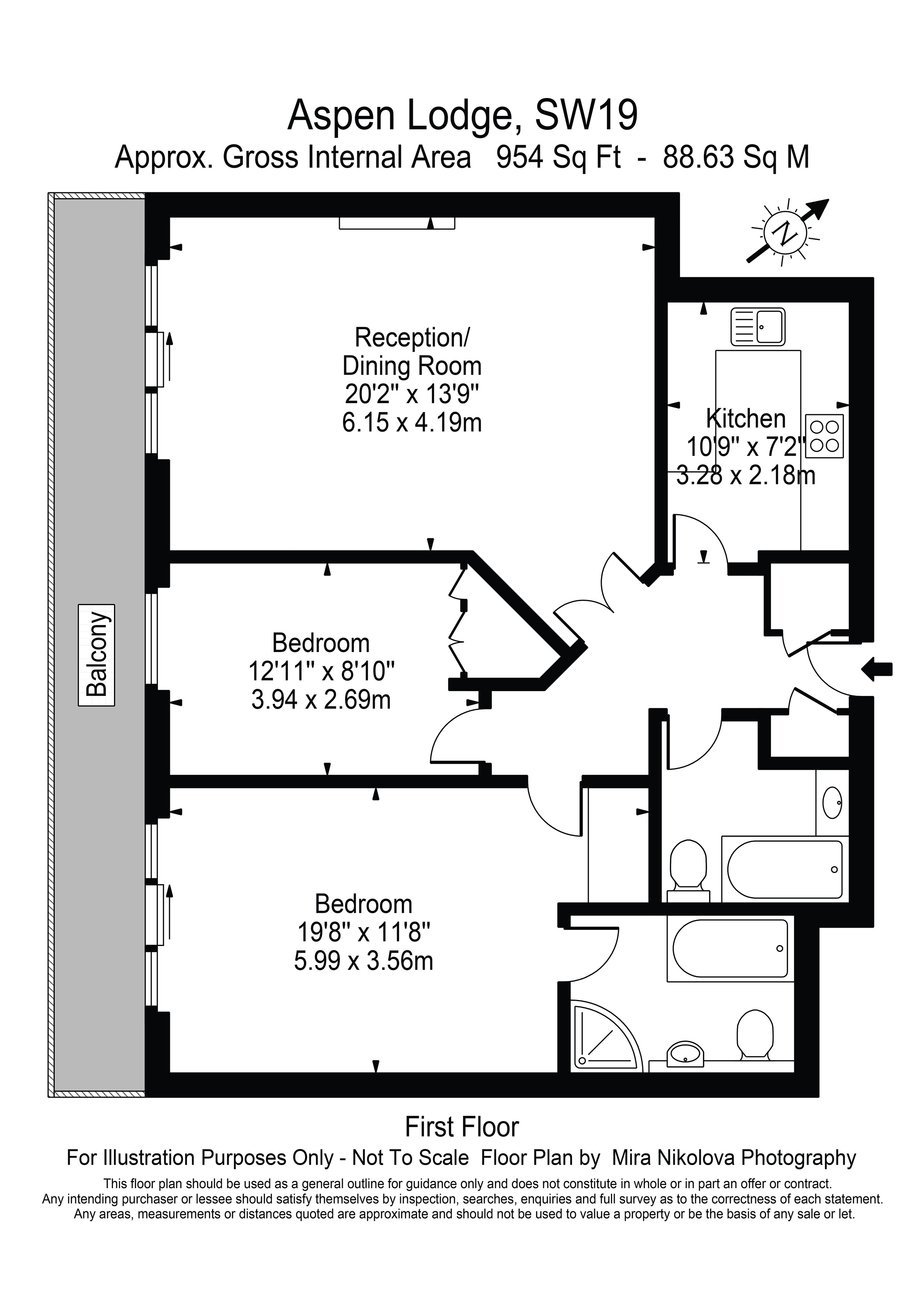 2 Bedrooms Flat to rent in Wimbledon Hill Road, Wimbledon SW19