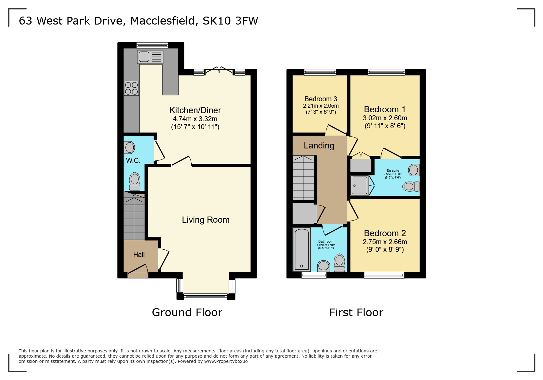 63, West Park Drive, Cheshire floorplan
