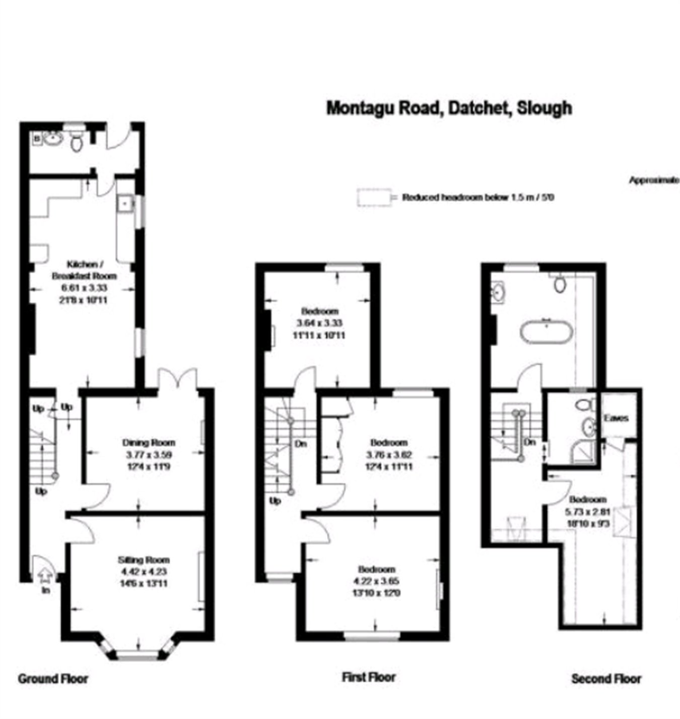 3, Montagu Road, Datchet floorplan