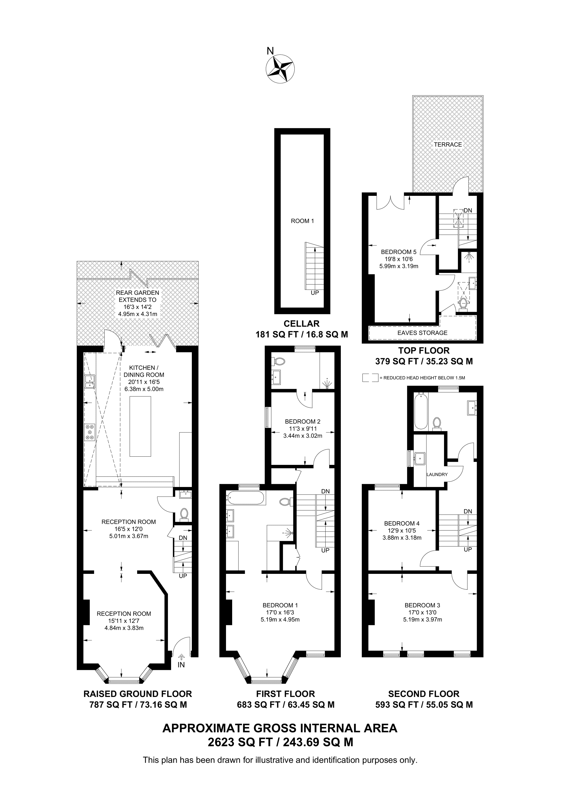 Gascony Avenue, NW6, West Hampstead floorplan