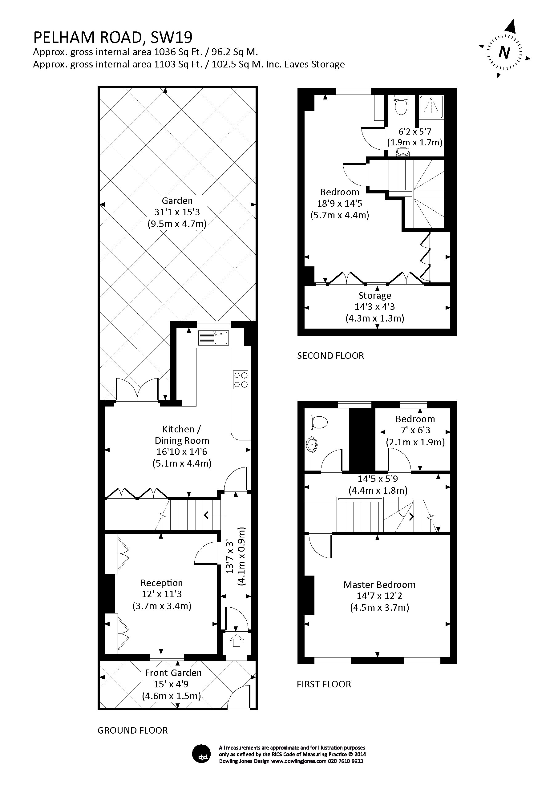 3 Bedrooms Terraced house to rent in Pelham Road, Wimbledon SW19