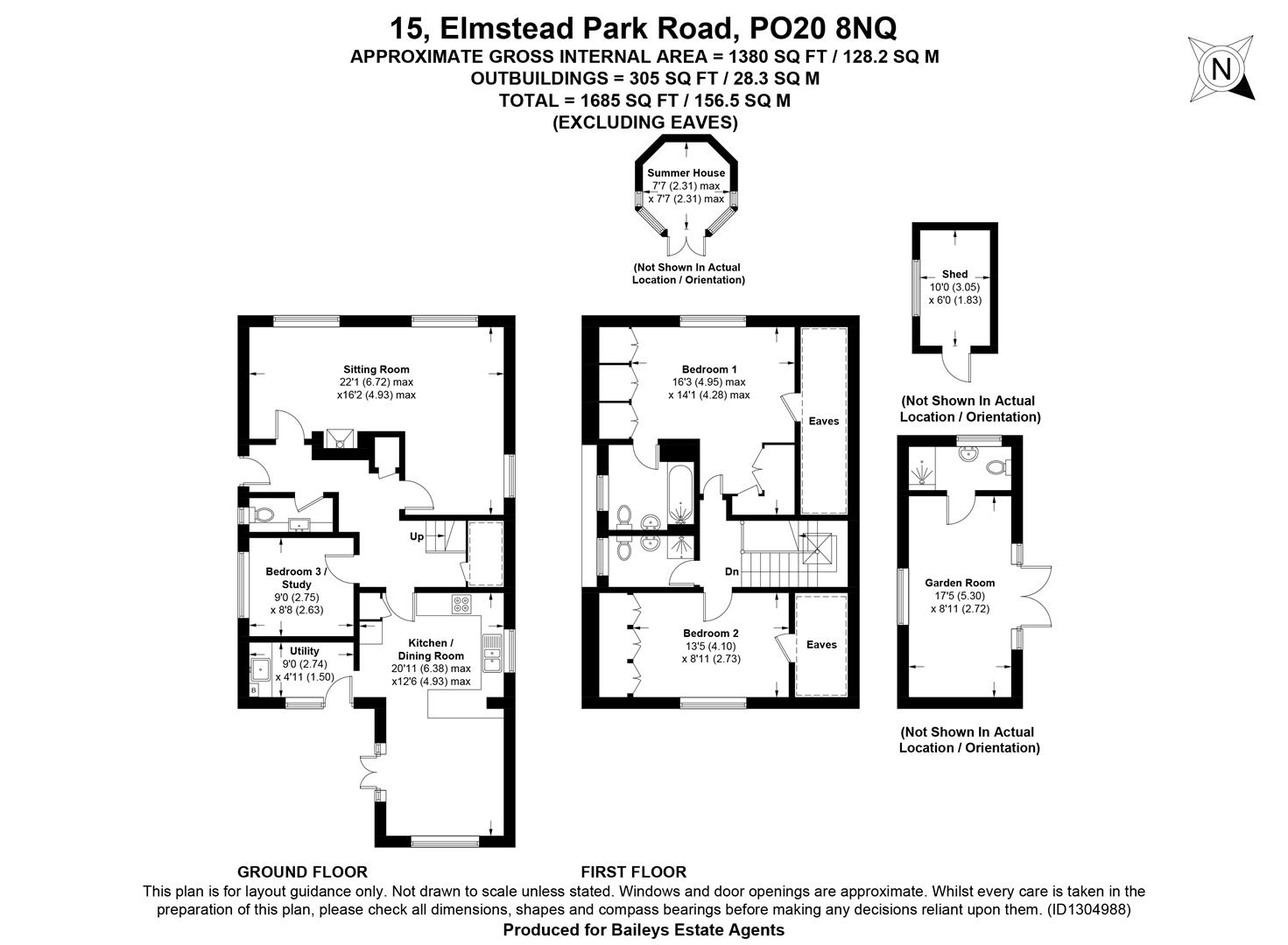 15, Elmstead Park Road, Chichester floorplan