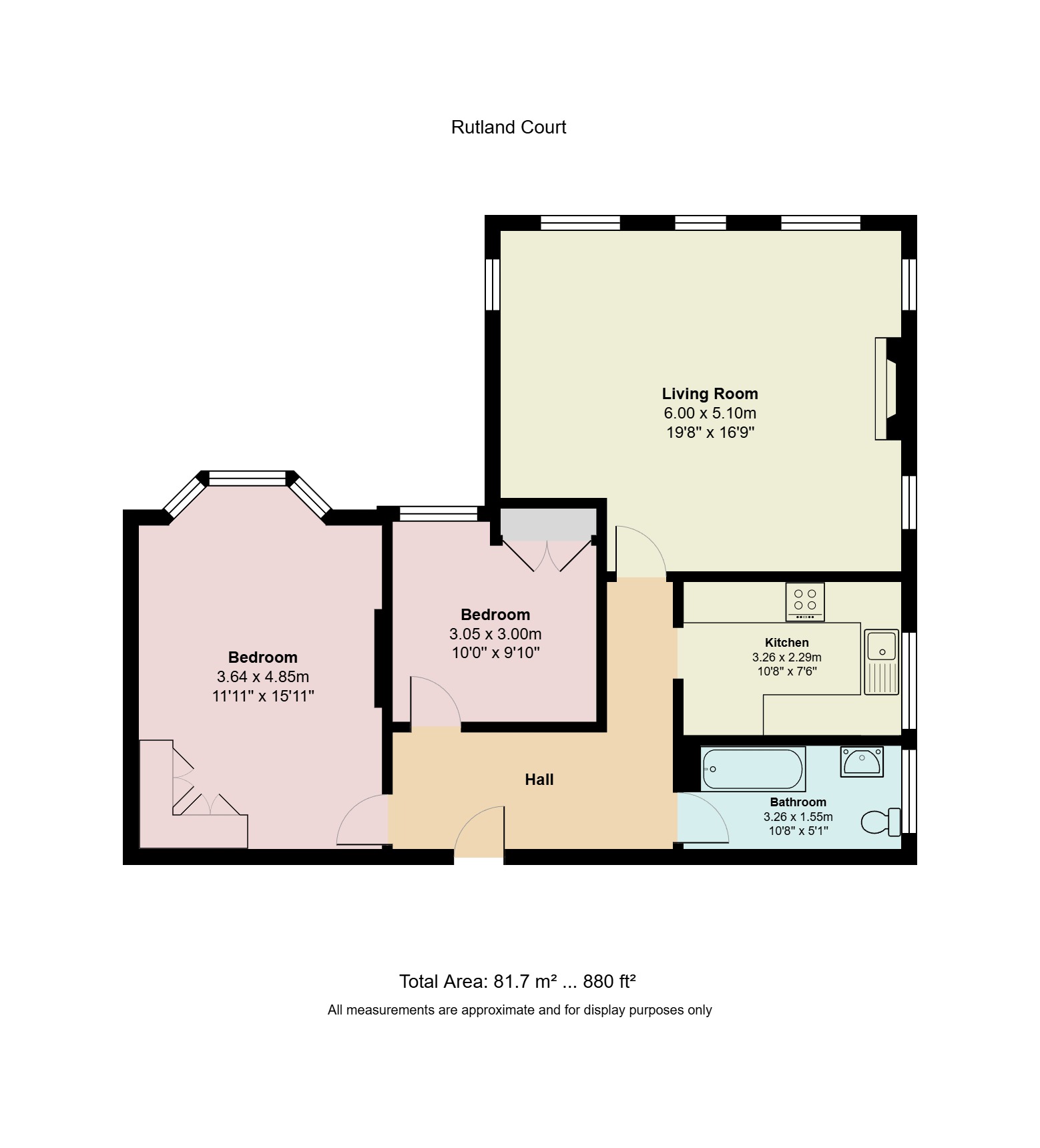 15 1, Rutland Court, London floorplan