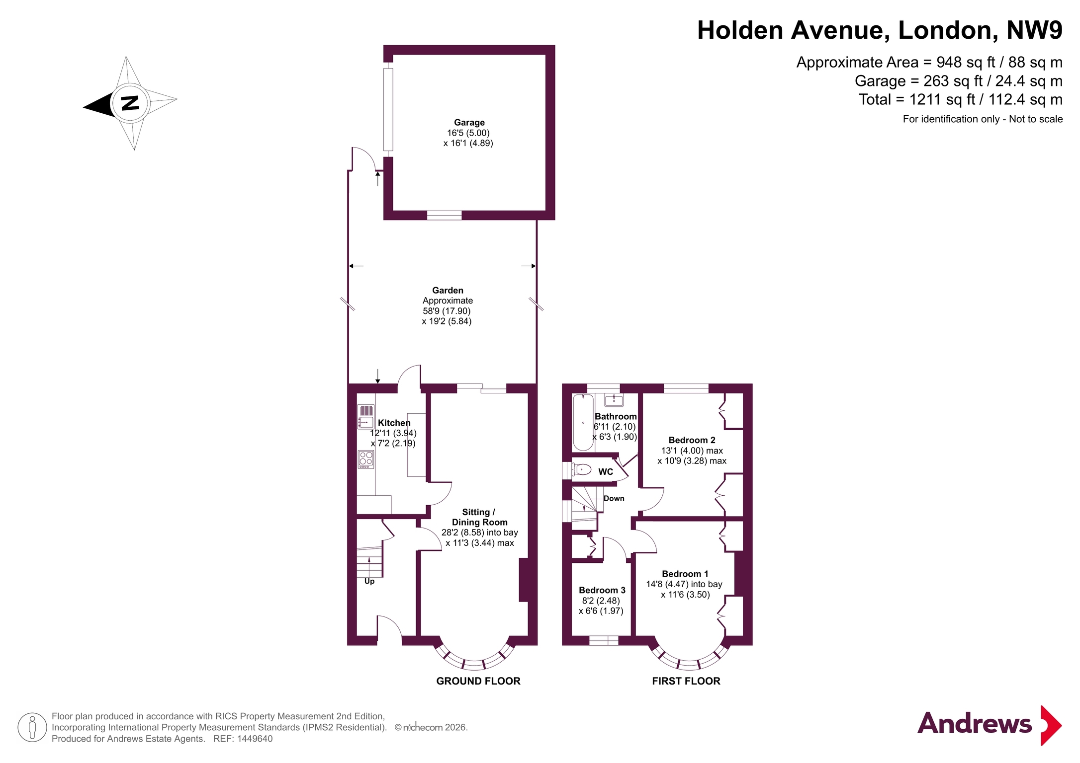 30, Holden Avenue, London floorplan