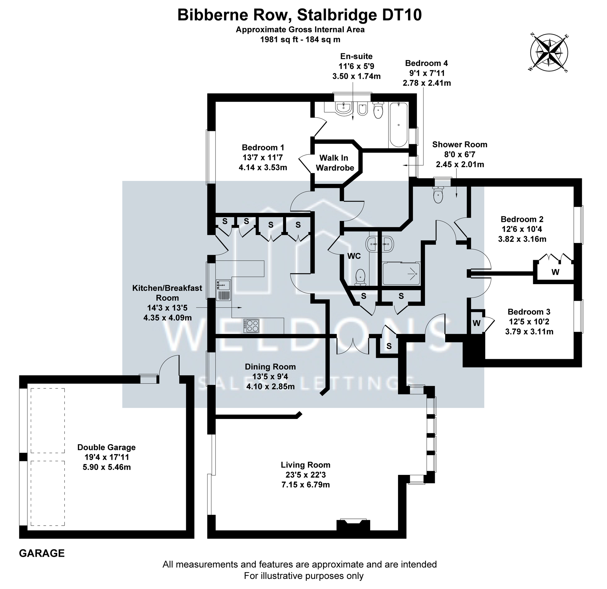 2 Bibberne Row, Lower Road, Stalbridge floorplan