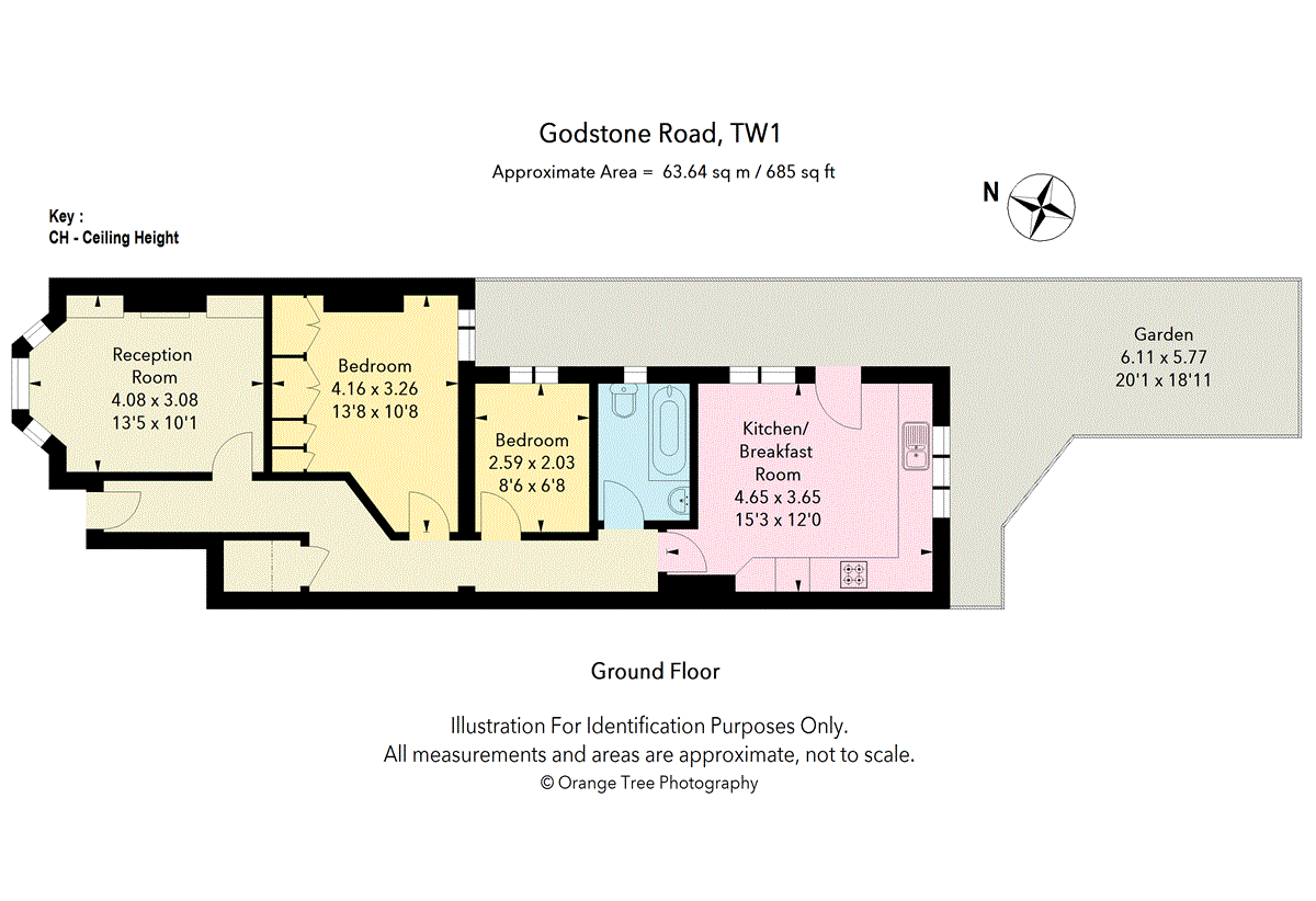 Godstone Road, St Margarets, Twickenham TW1, 2 bedroom for