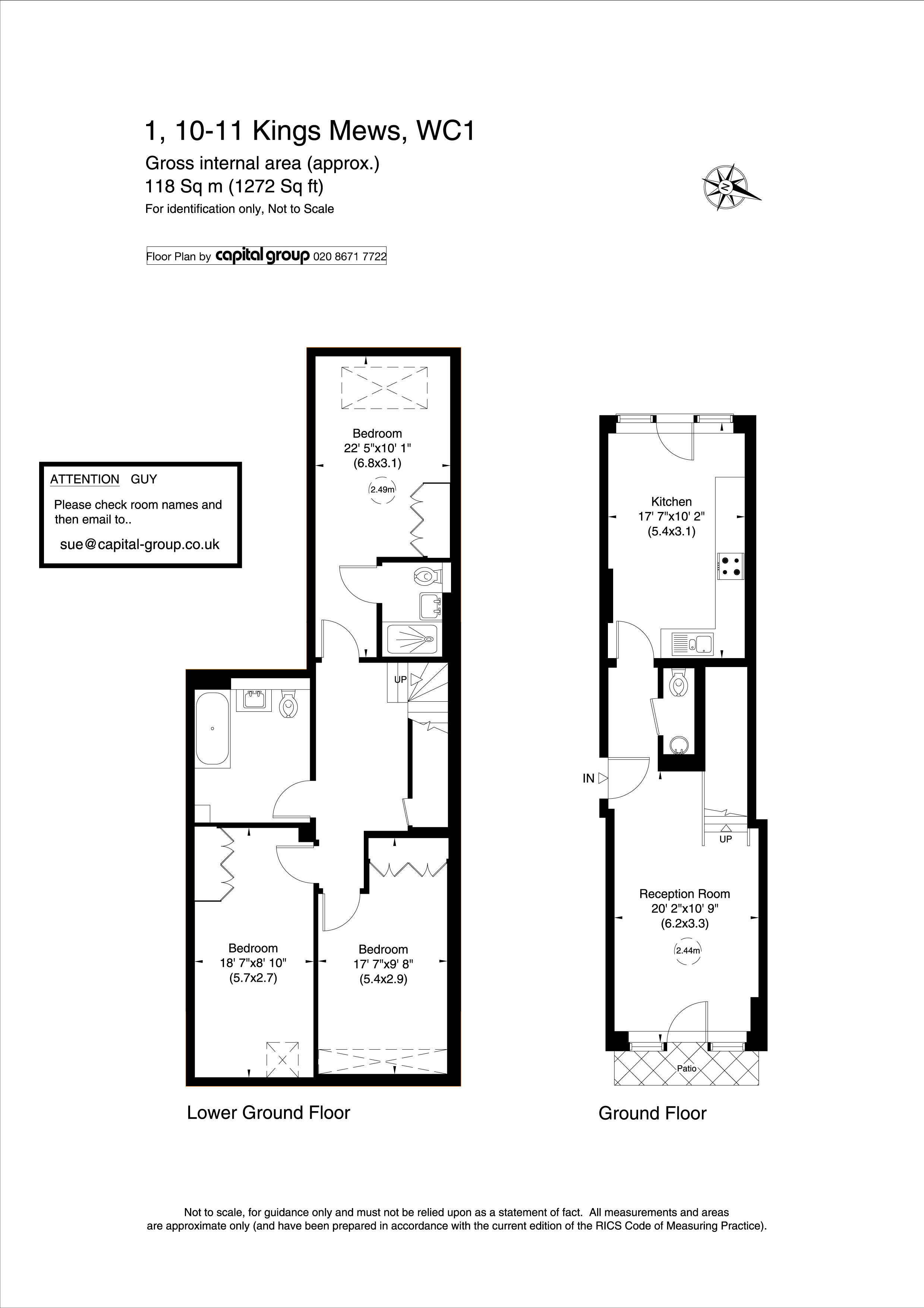 3 Bedrooms Flat for sale in Kings Mews, London WC1N