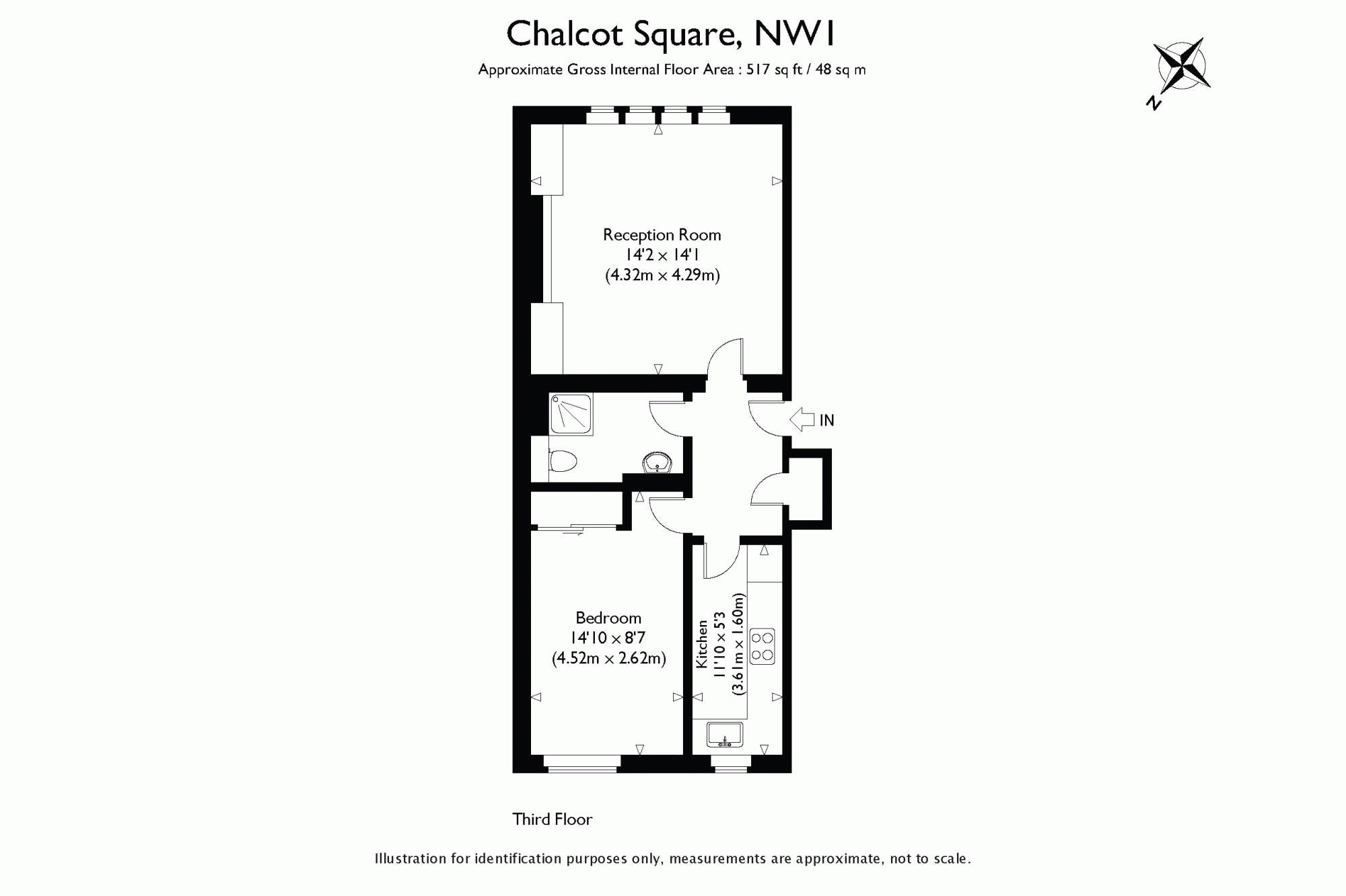 1 Bedrooms Flat to rent in Chalcot Square, Primrose Hill NW1