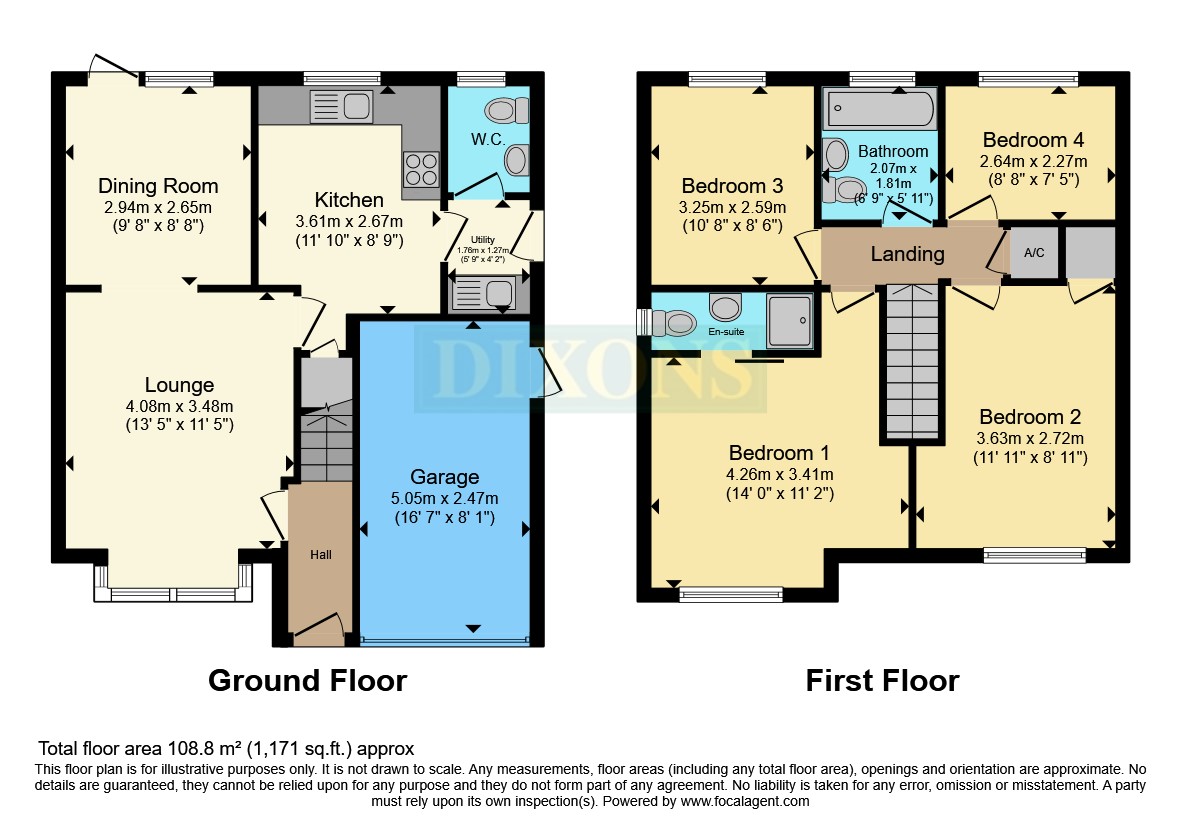 16, Eliot Close, Rugeley floorplan