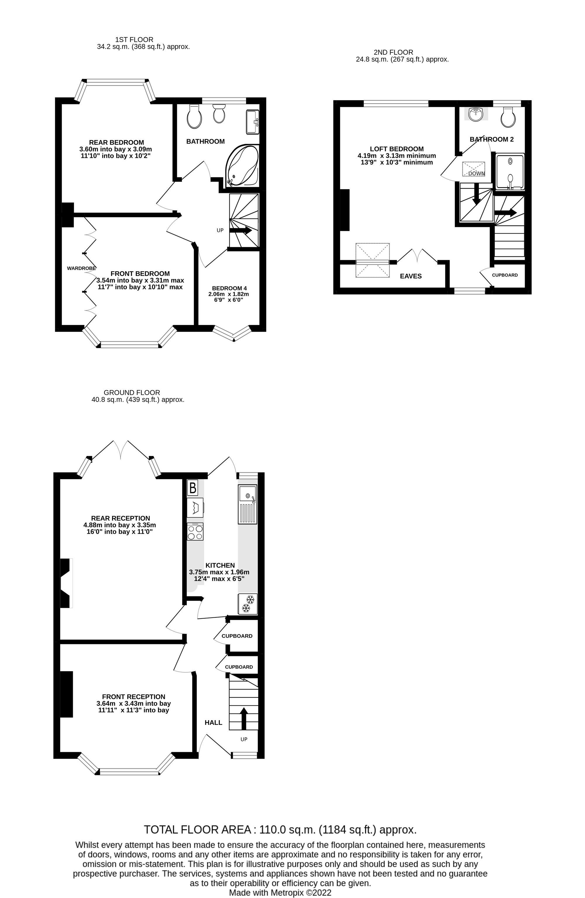 126 Barnfield Avenue, Kingston Upon Thames floorplan