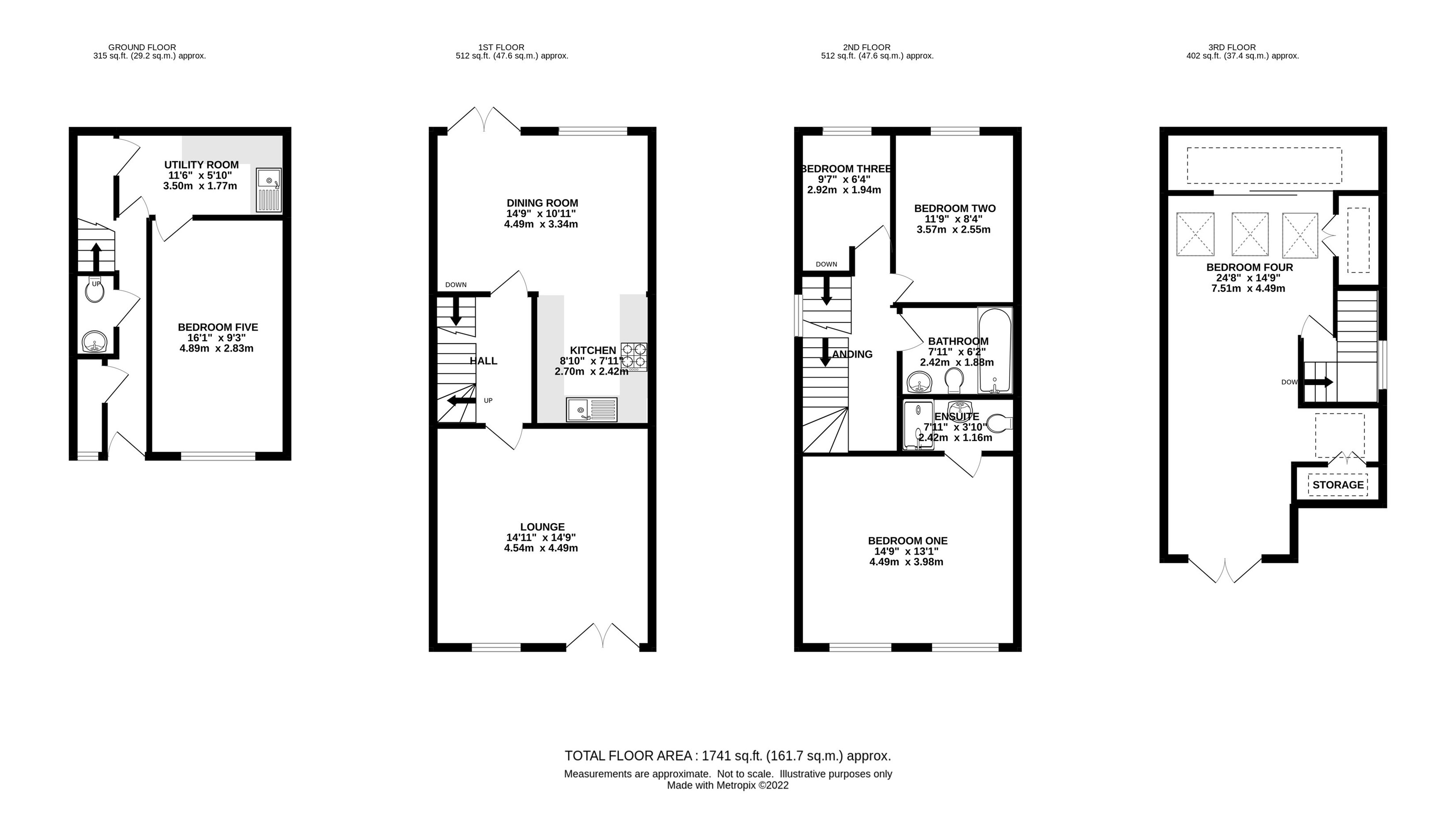 Boddens Hill Road, Heaton Mersey, Stockport SK4, 5 bedroom town house