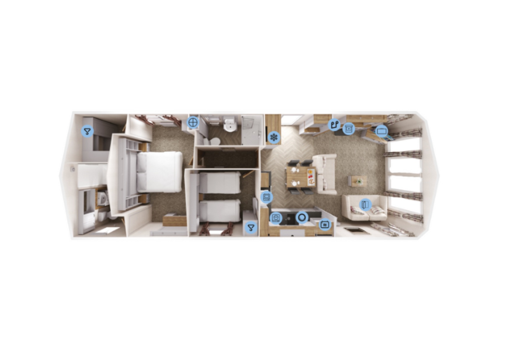 Willerby Sheraton Elite Lodge, Rivulet Leisure Park, Croft floorplan
