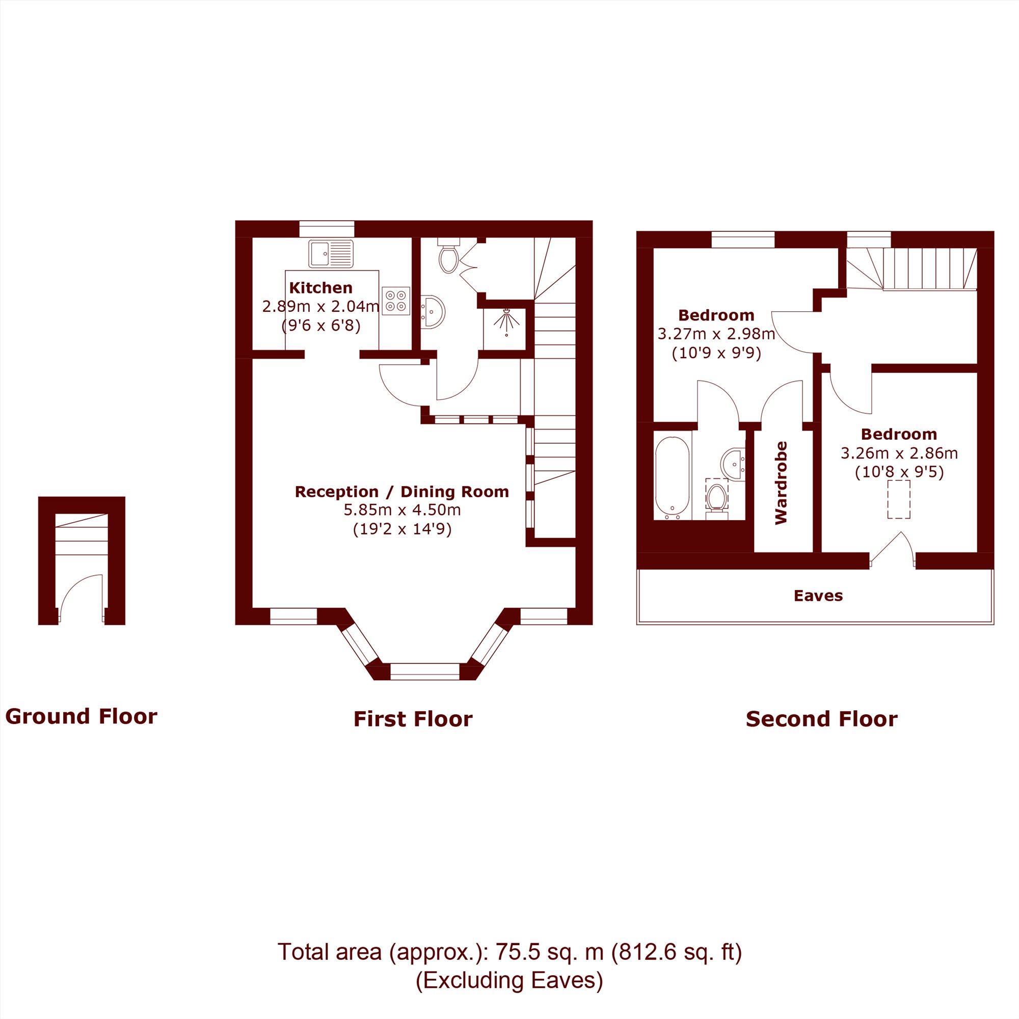 Flat 1, 120, Dalberg Road, London floorplan