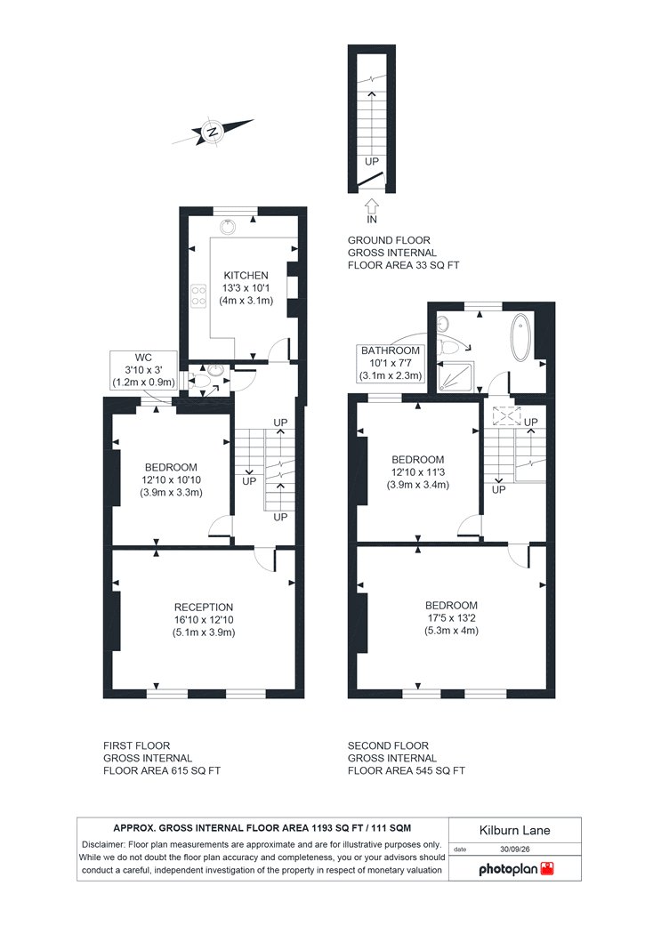 Flat B, 37, Kilburn Lane, London floorplan