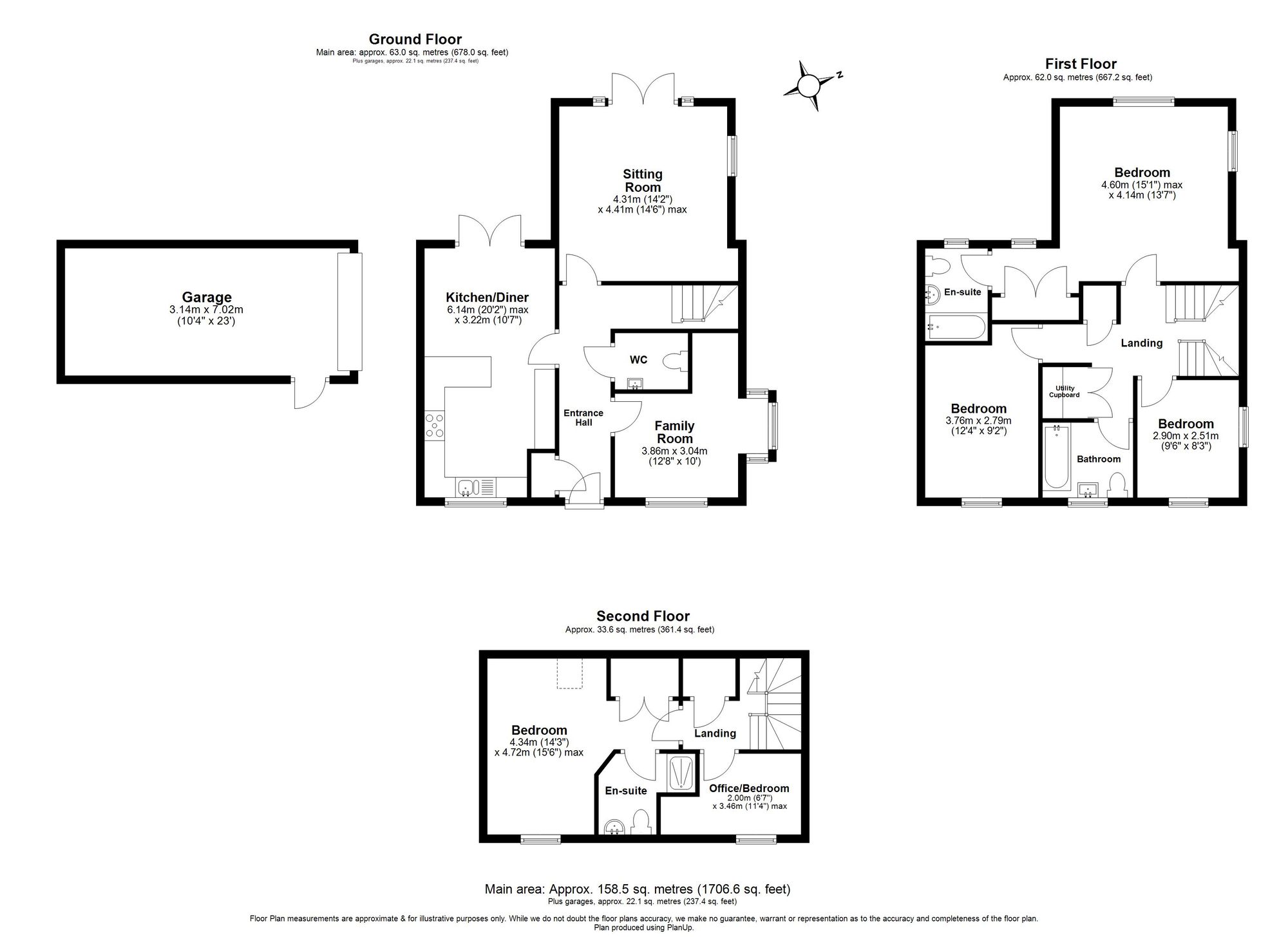 The Twinberry, Off Graves Paddock, Arlesey floorplan
