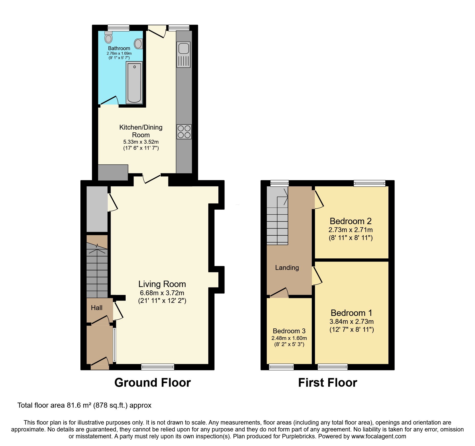14, Caroline Street, Tonypandy floorplan