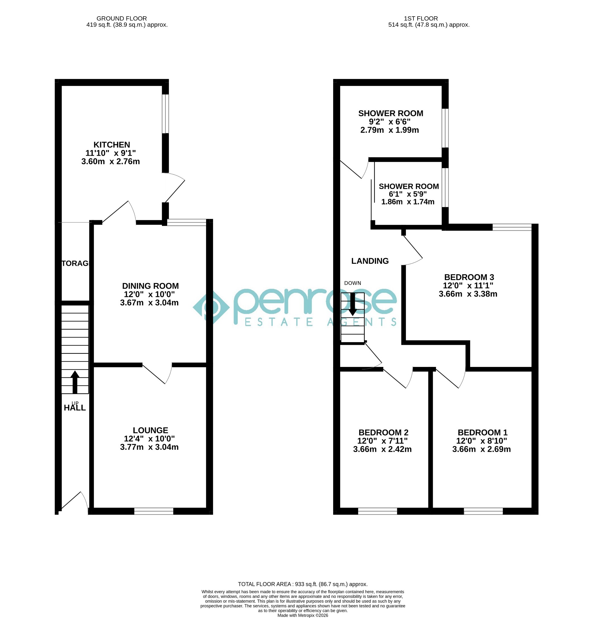 8 Strathmore Avenue, Luton, Bedfordshire floorplan