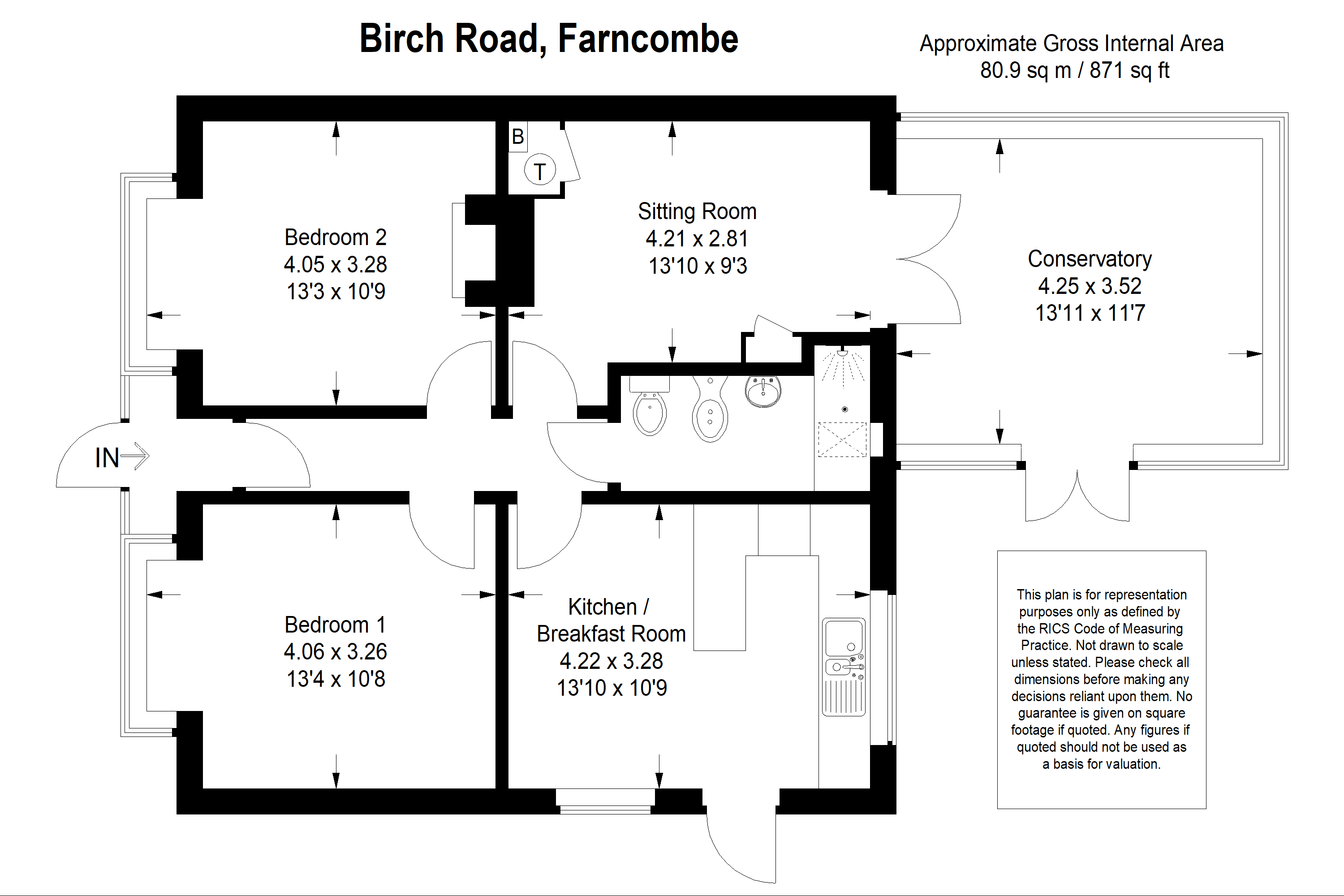 Birch Road, GU7, 2 bedroom detached bungalow for sale