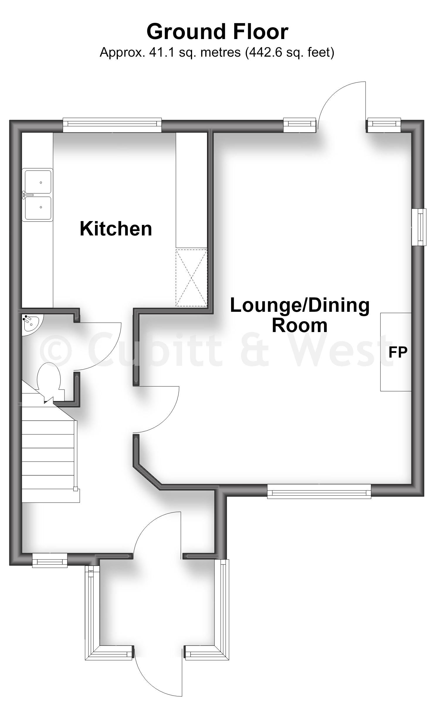 78, Clarence Walk, Redhill floorplan