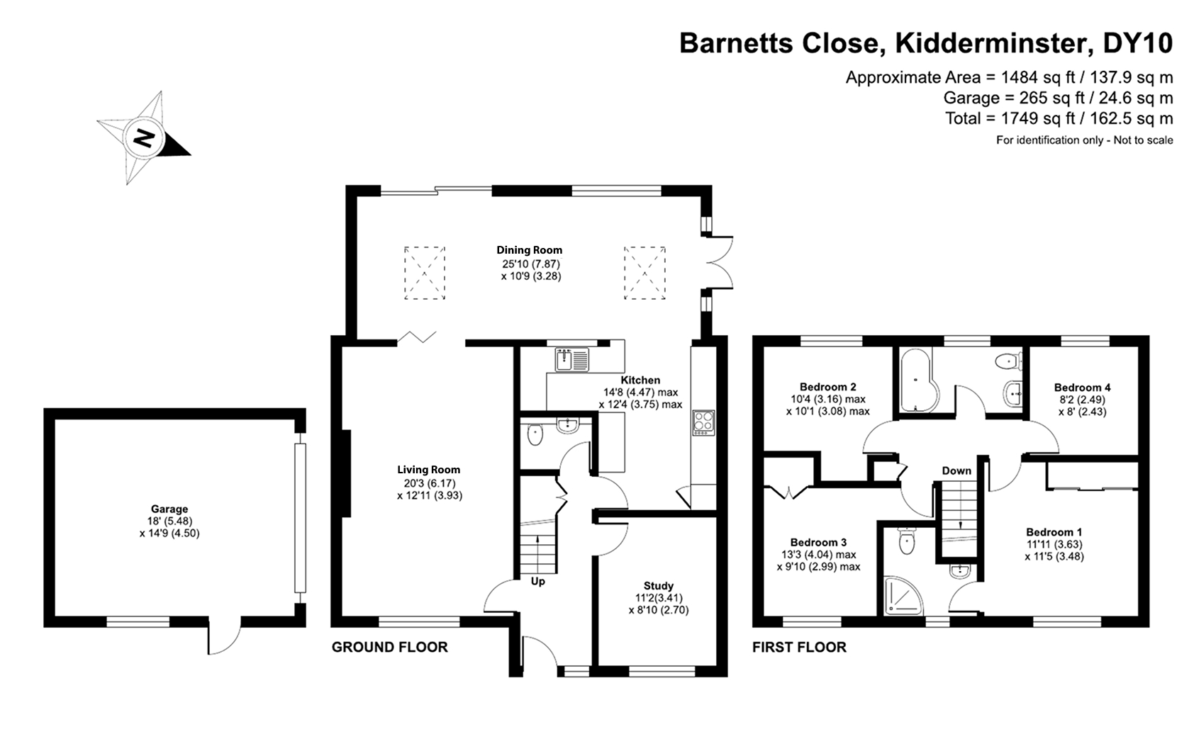 22, Barnetts Close, Kidderminster floorplan