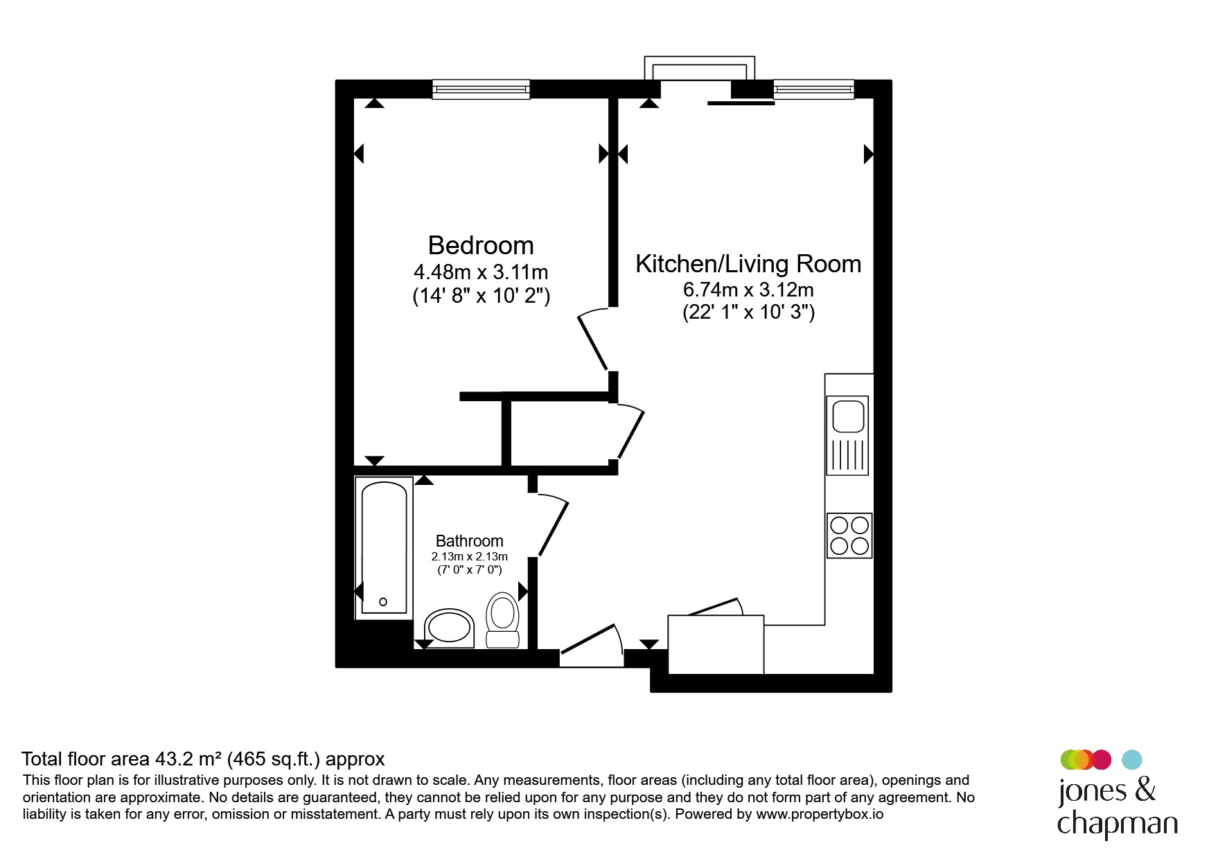 Apartment 207, 12, Parliament Street, Liverpool floorplan