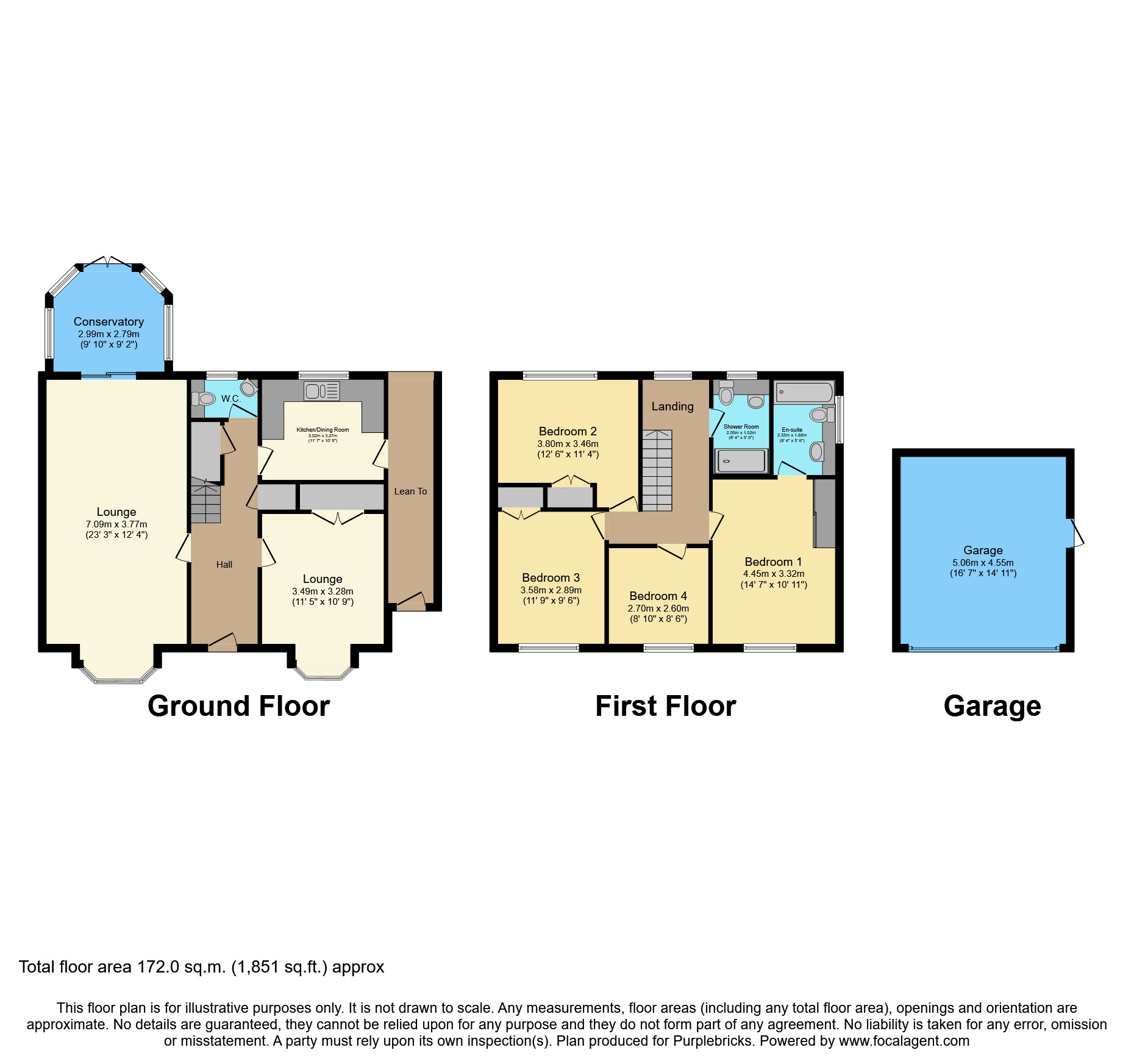 1, Arundel Close, Fleet floorplan
