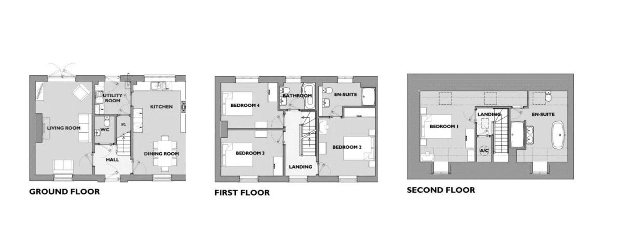 22 Stret Kosti Veur Wartha, Newquay floorplan