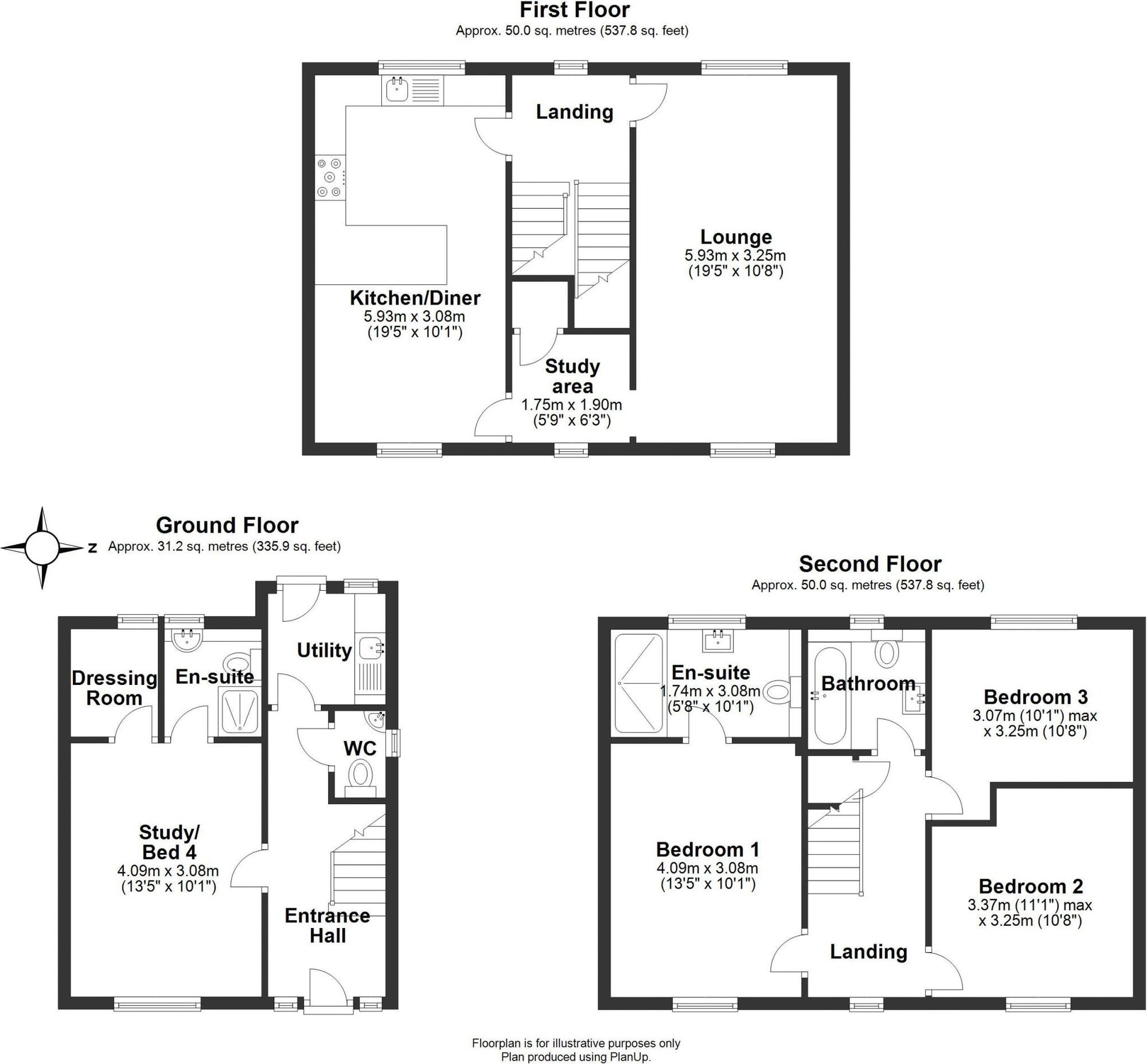5 Monck Drive, Nantwich floorplan