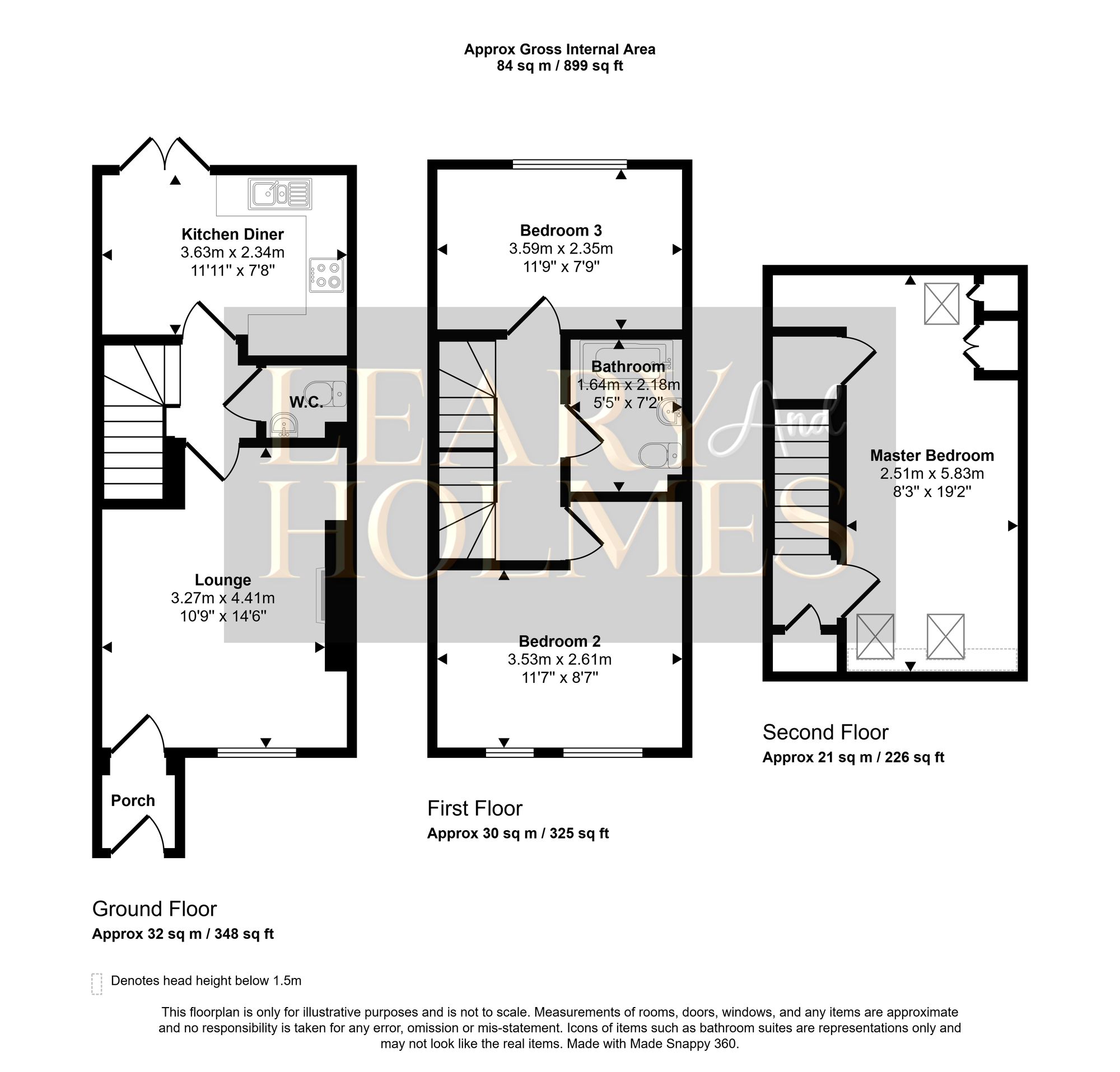 77 St. Aloysius View, Hebburn floorplan