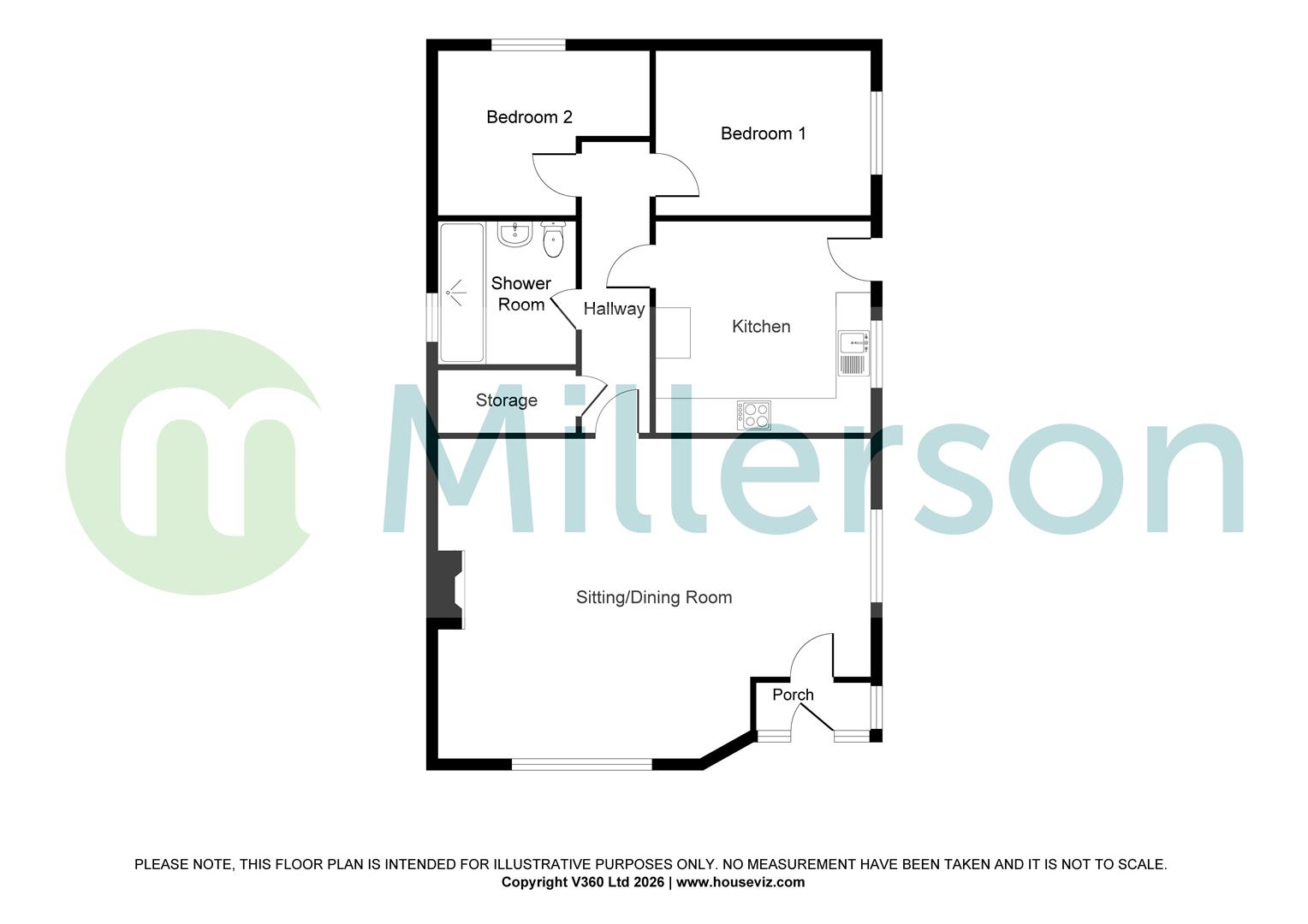 6 Meadowside, Trevadlock Hall Park, Congdons Shop, Launceston floorplan