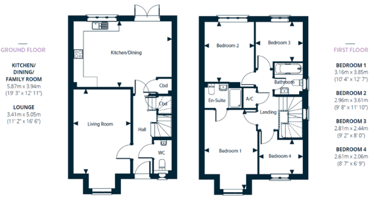 25, Exeter floorplan
