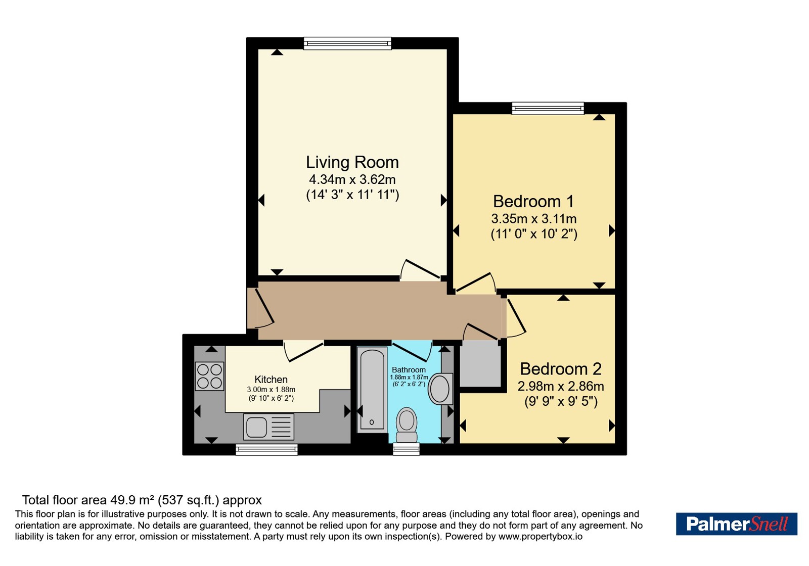 Flat 3, 10, Bransby Way, Somerset floorplan