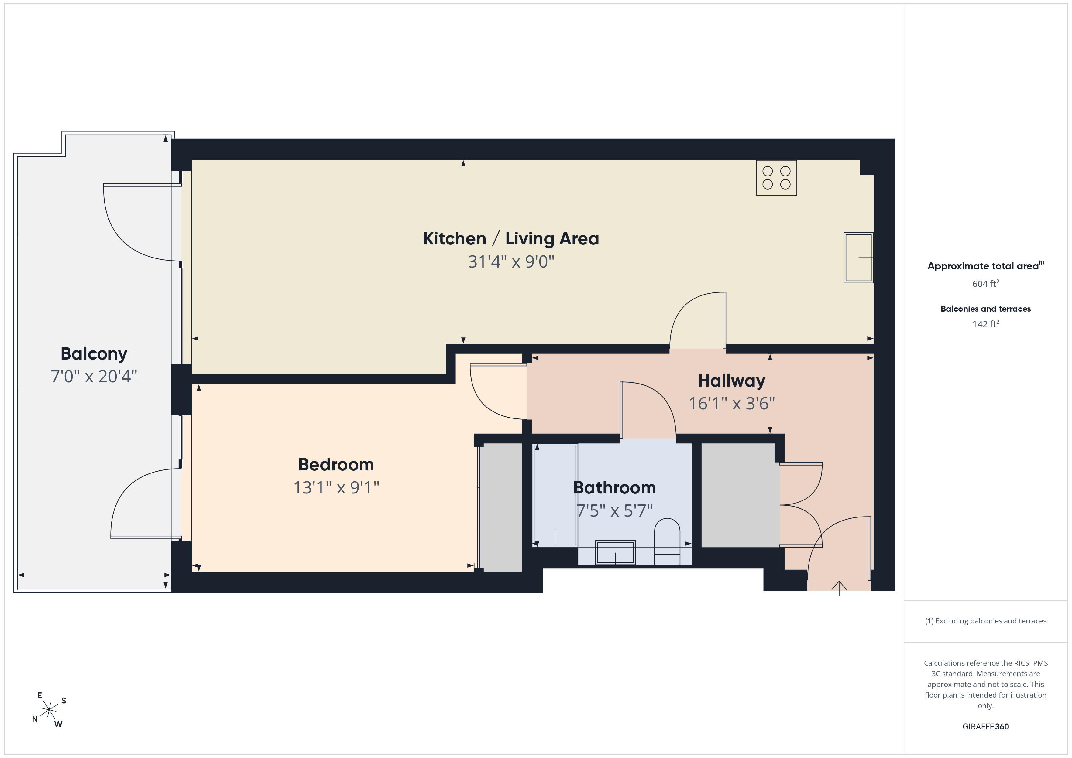 76,, Corio House, London floorplan