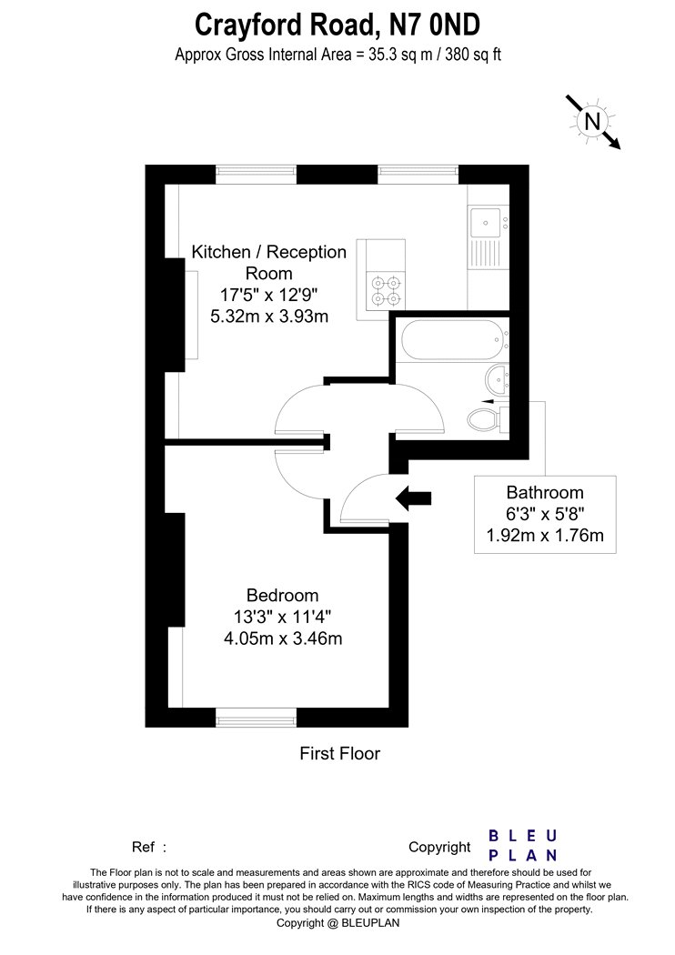46C, Crayford Road, London floorplan