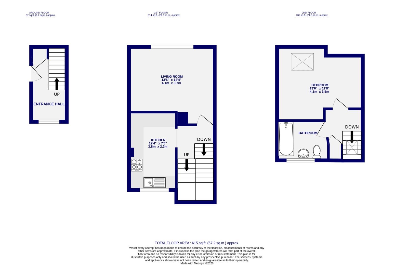 14, Willow Bank, York floorplan