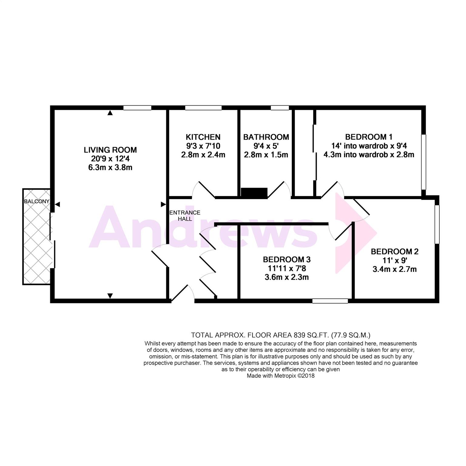 3 Bedrooms Flat for sale in Regina Court, Molyneux Park Road, Tunbridge Wells TN4