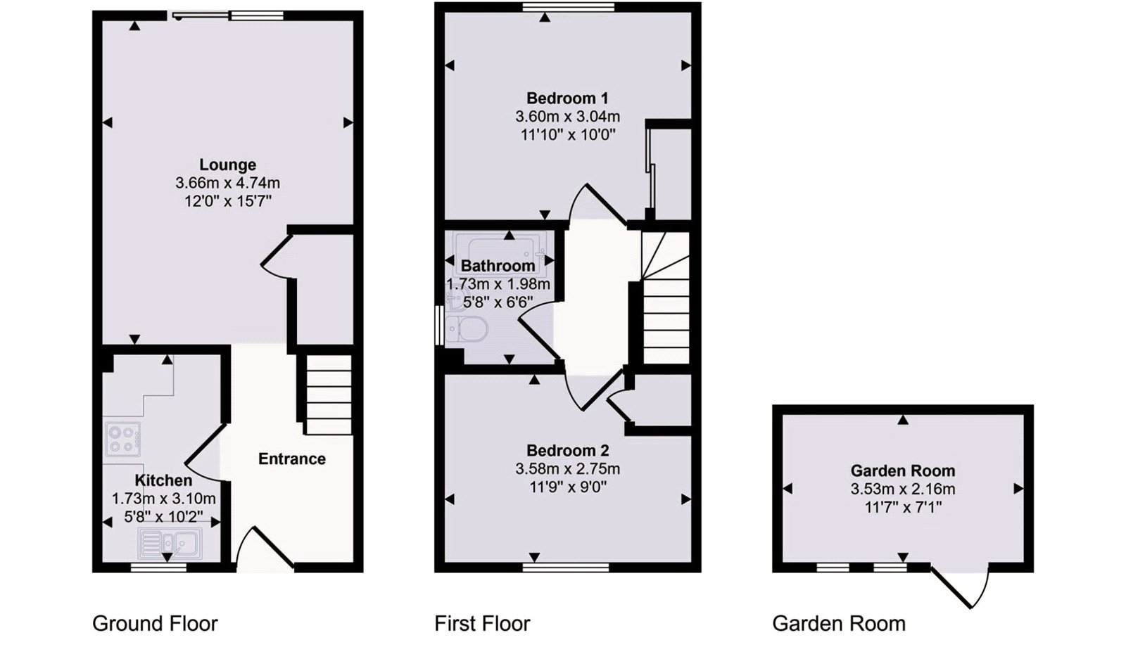 17, Old Mulberry Close, Bournemouth floorplan