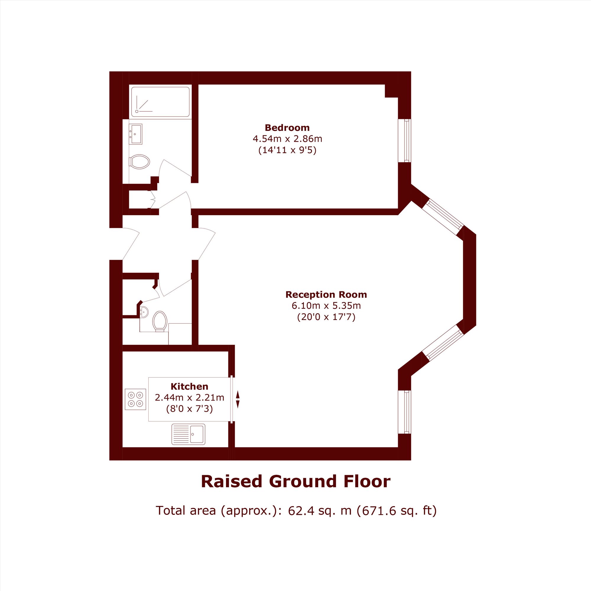 Flat 7, Manor House Court, 11, Warrington Gardens, Maida Vale floorplan